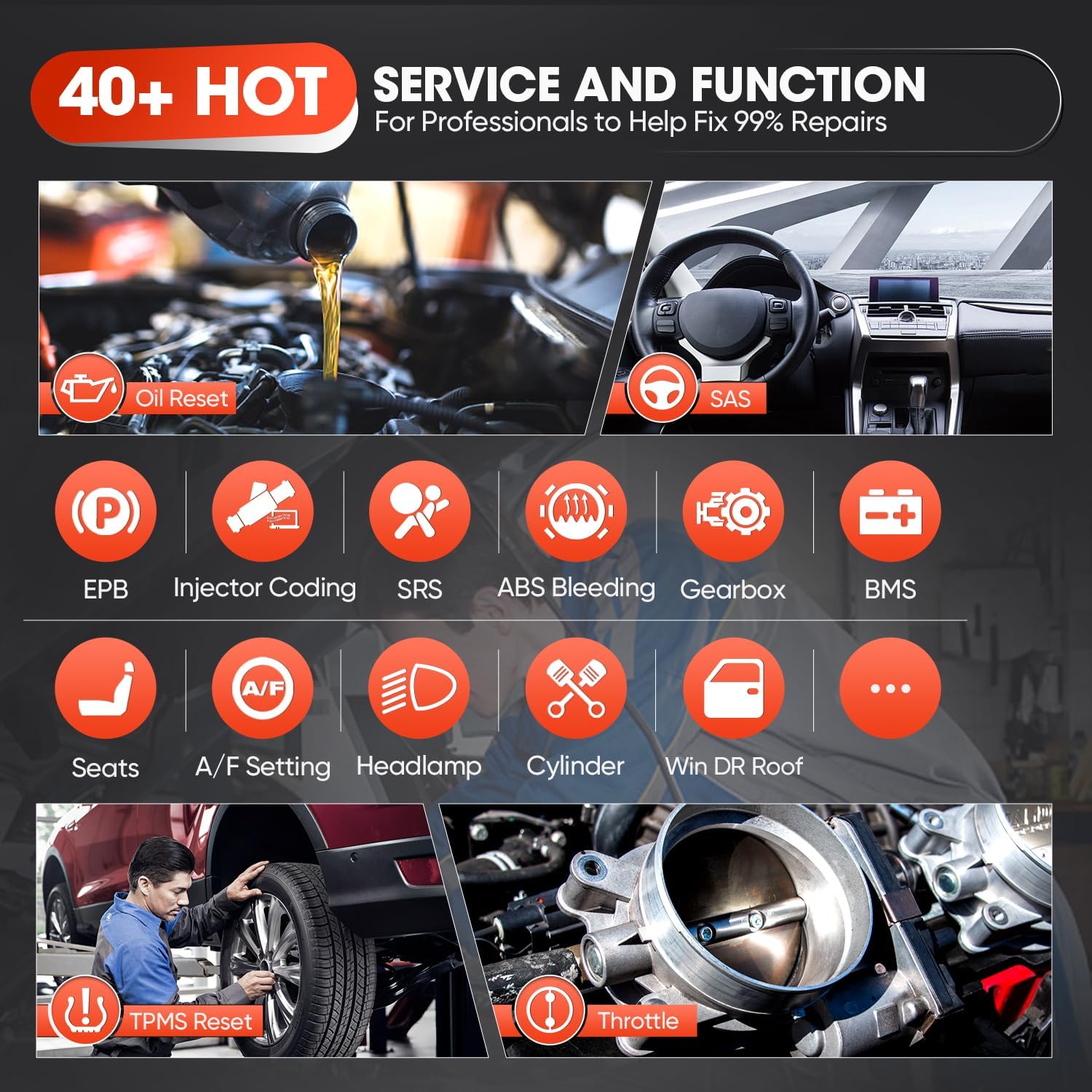 Autel MaxiSys MS909 Smart Diagnostics Tool, 2025 New Motor TruSpeed Same as MS919 MSUltra, TSB, Repair Tips, Topology 2.0, Up of Elite 2 PRO, ECU Programming/Coding, 40+ Service, 3K+ Active Tests