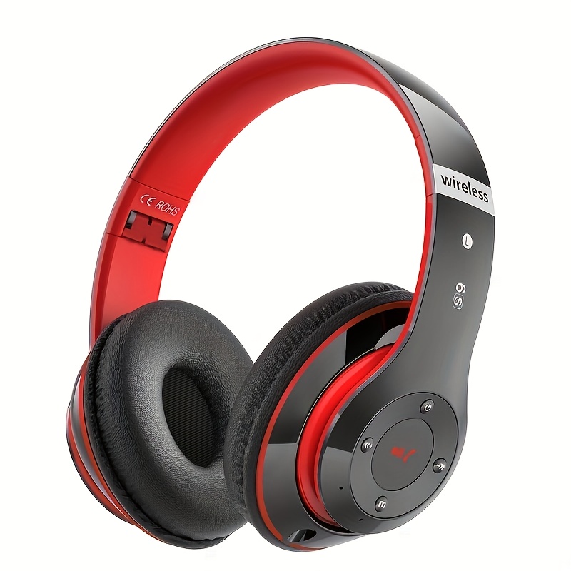 6S Hi-Fi Stereo Foldable Wireless Stereo Headsets Earbuds  With Built-in Mic