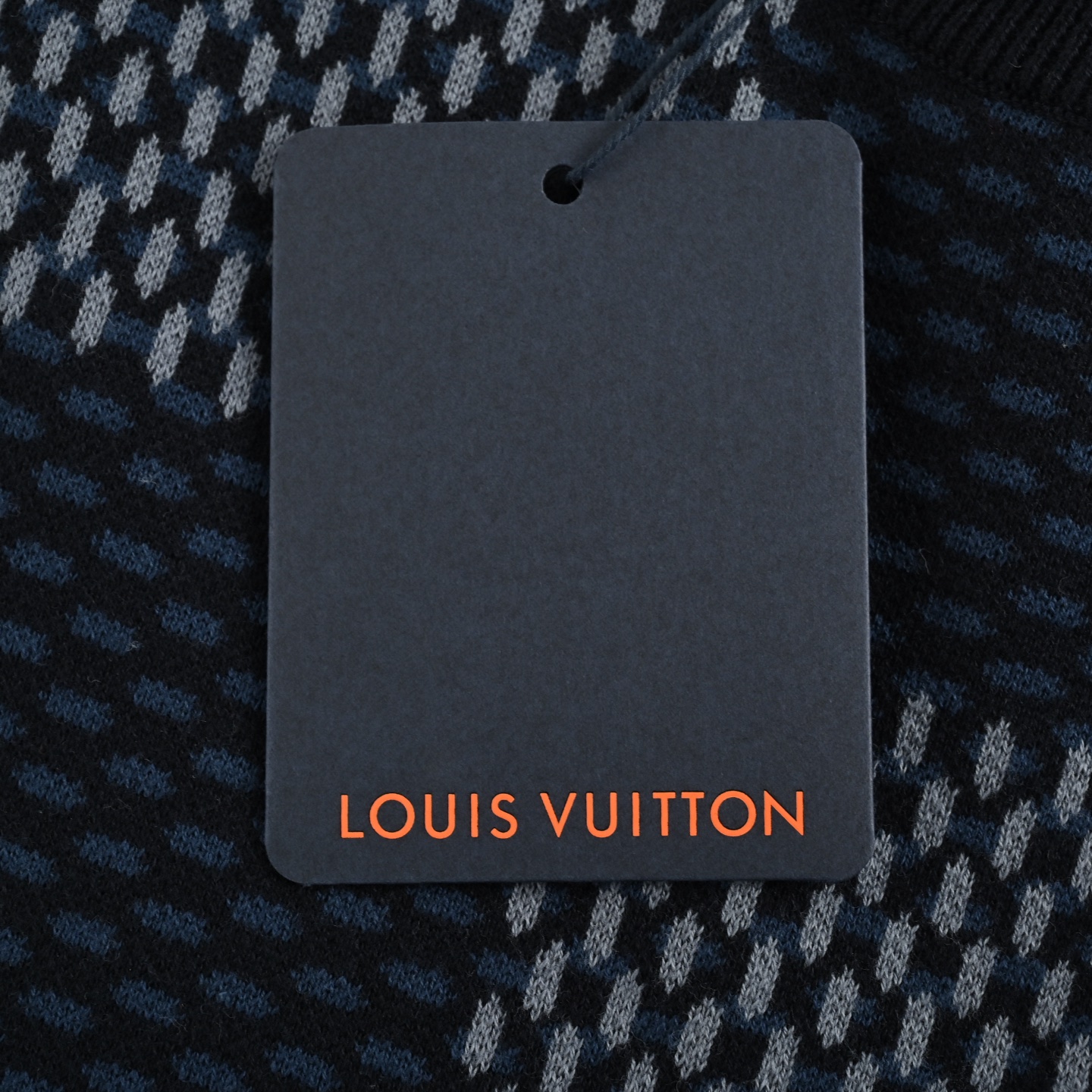 Louis Vuitton Pharrell diamond logo checkerboard knitted short sleeves