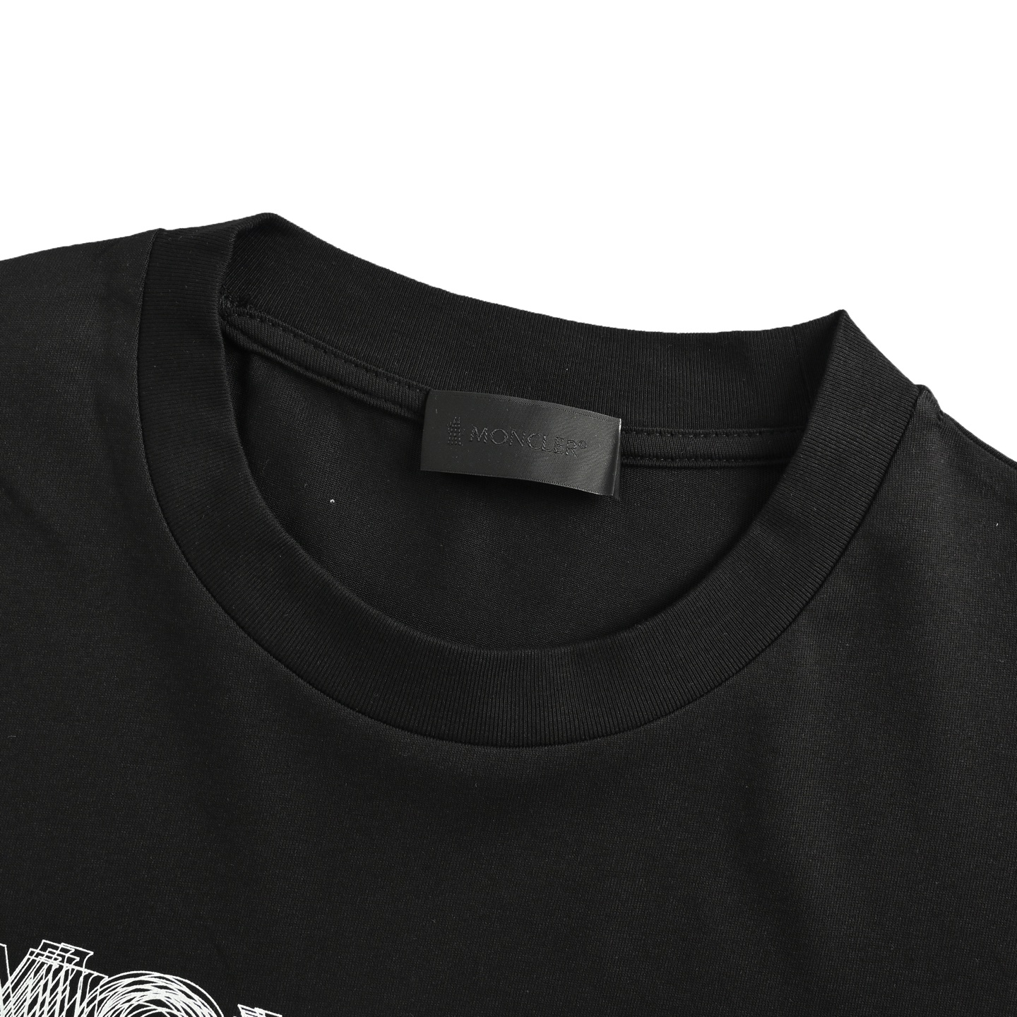 Moncler 25ss line double shadow letter print short sleeve