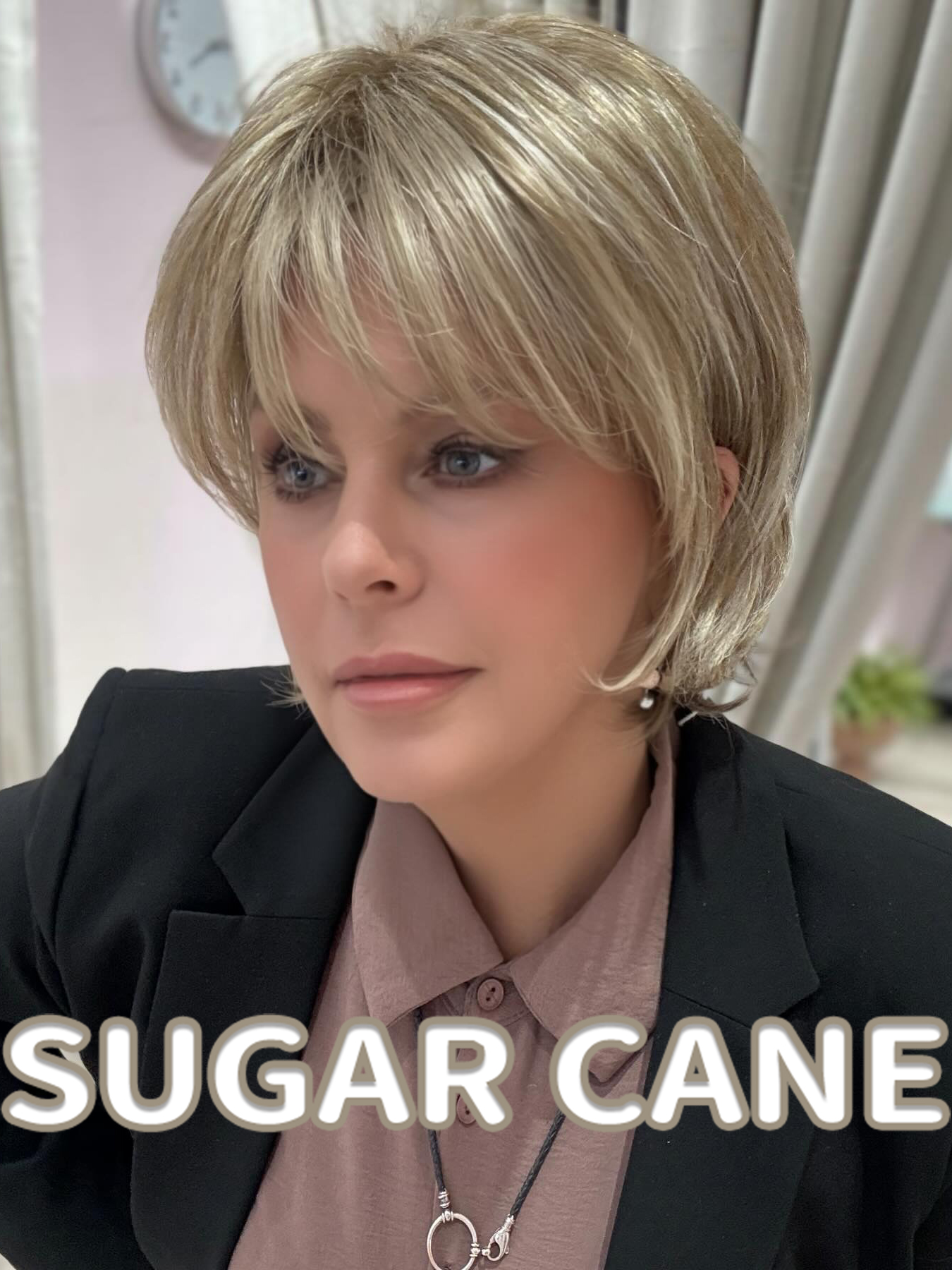 Layered Bob Wig With Soft Fringe