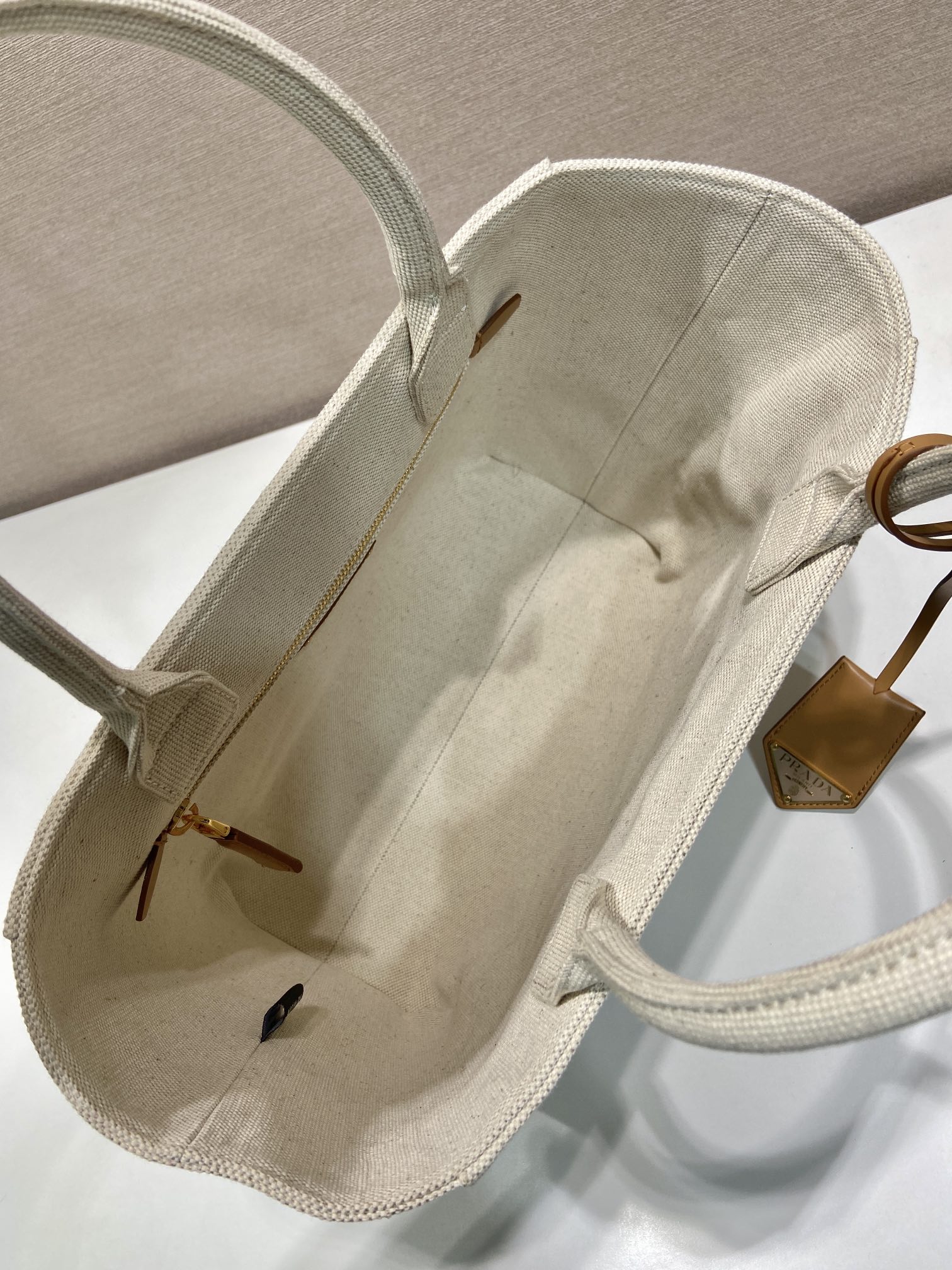 Prada Canvas Tote Bag 1BG474