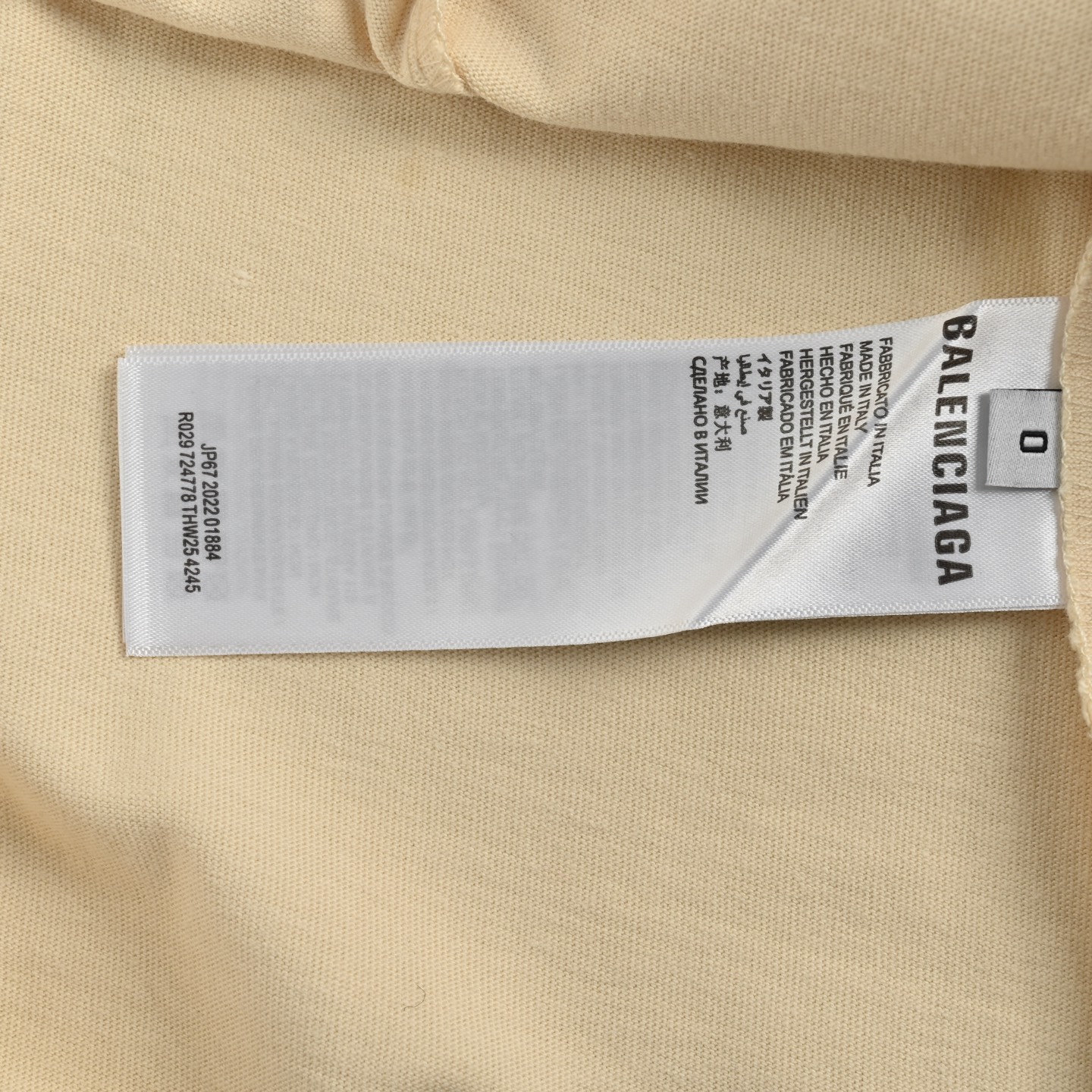 Balenciaga Short sleeves with front and back notes printed