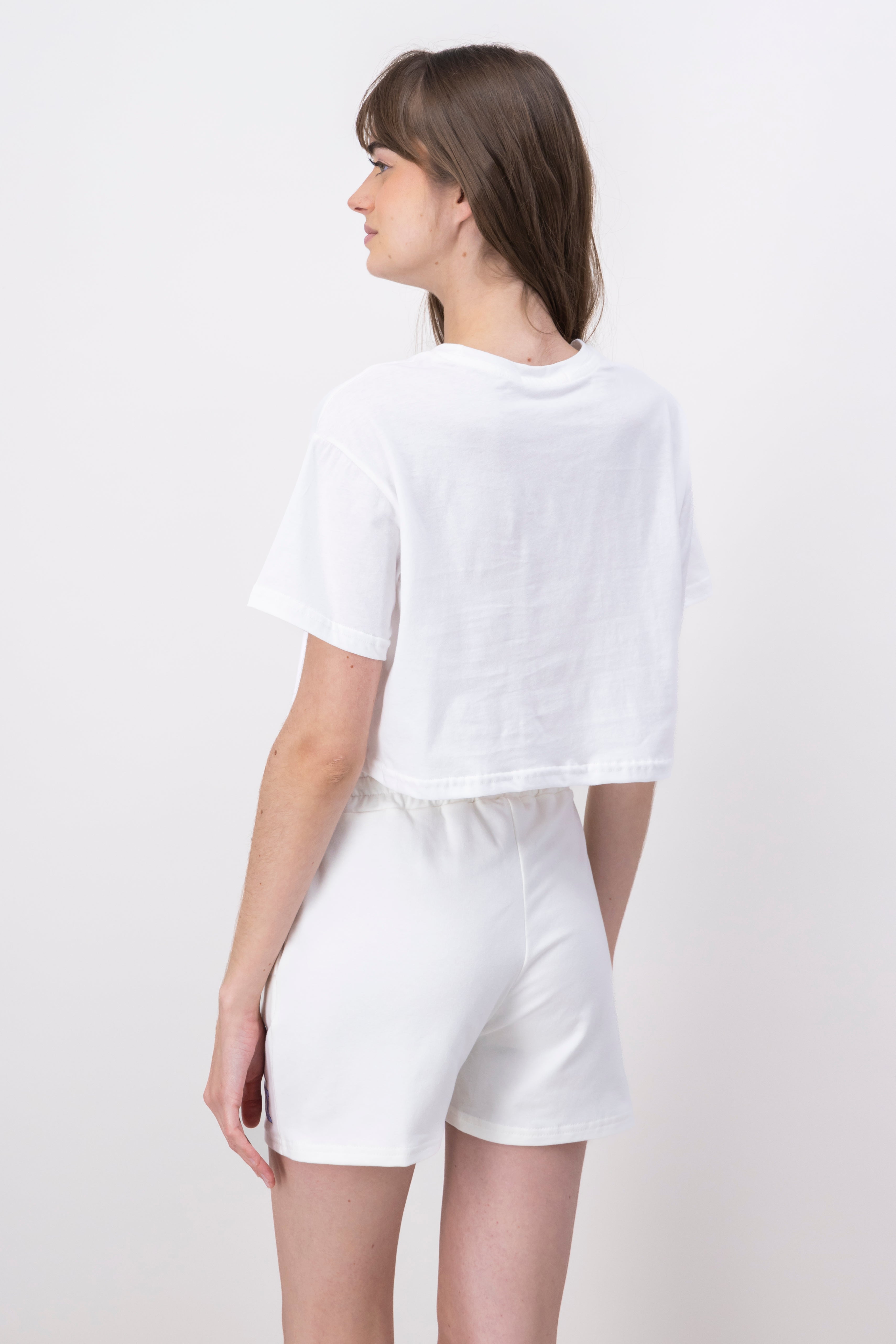 New York print crop top