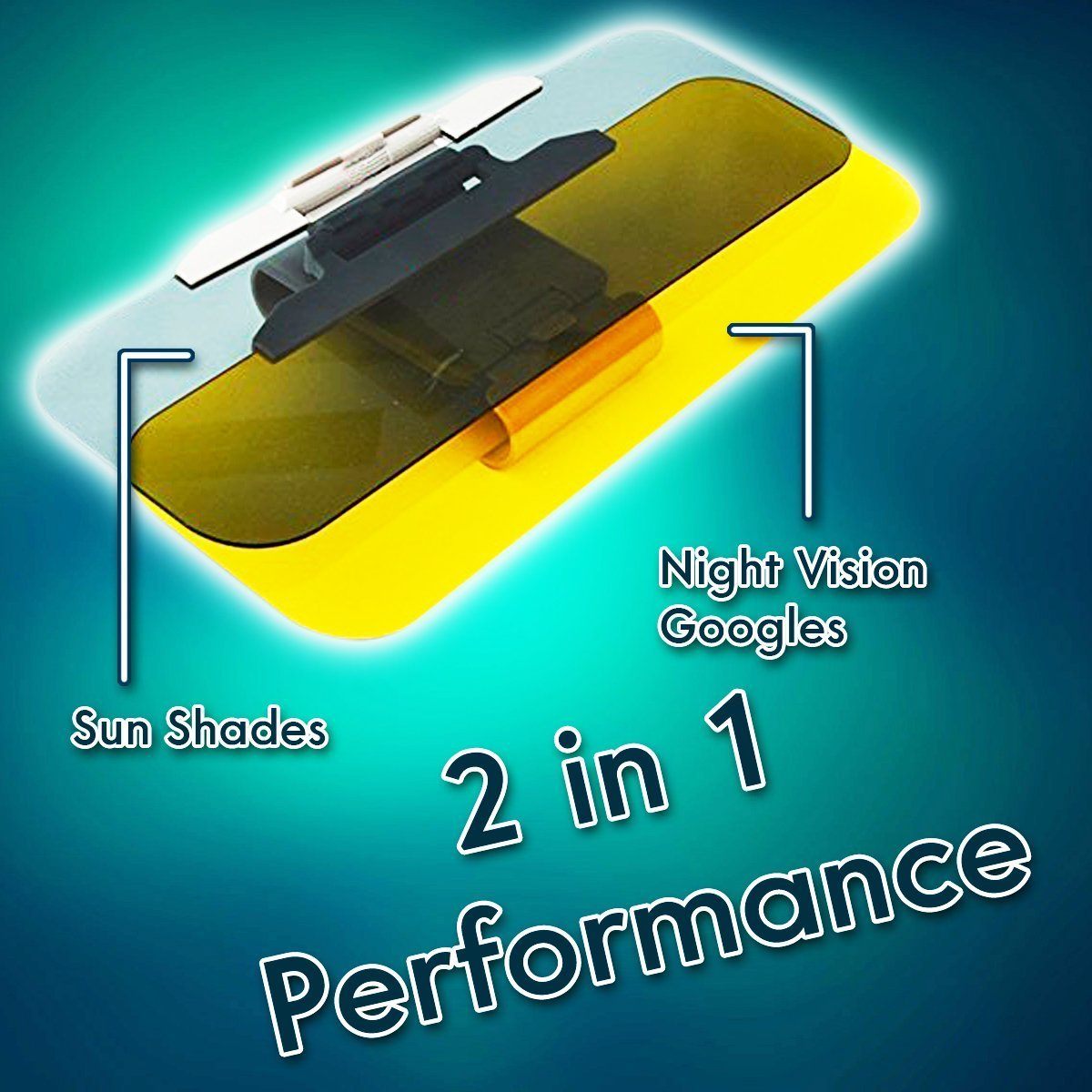 [Last day flash sale💥60% OFF]  2 in 1 Car Sun Visor - Day and Night Anti-Glare & Anti UV HD Automobile Windshield Visor