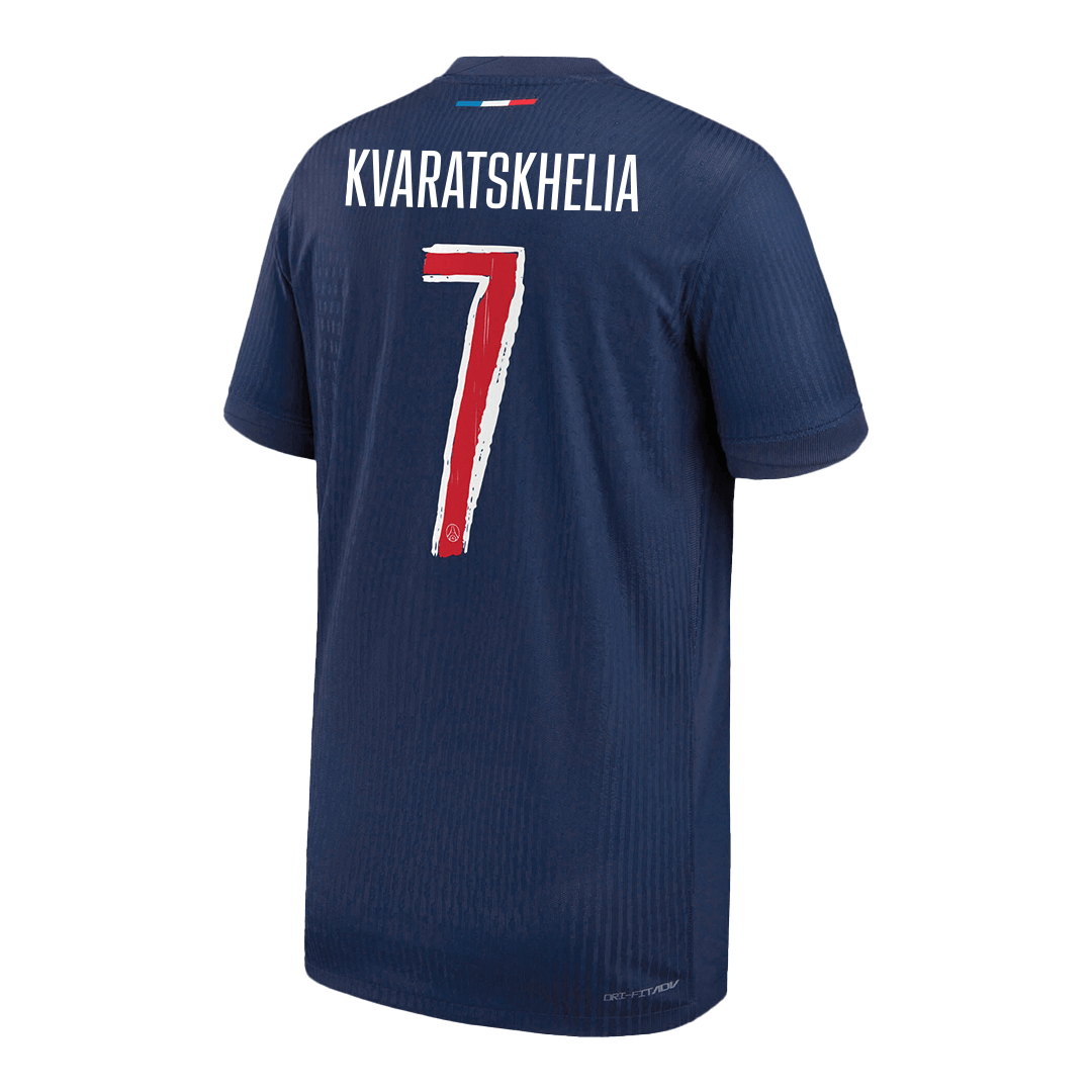 Authentic football shirt KVARATSKHELIA #7 PSG Home 2024/25 - UCL