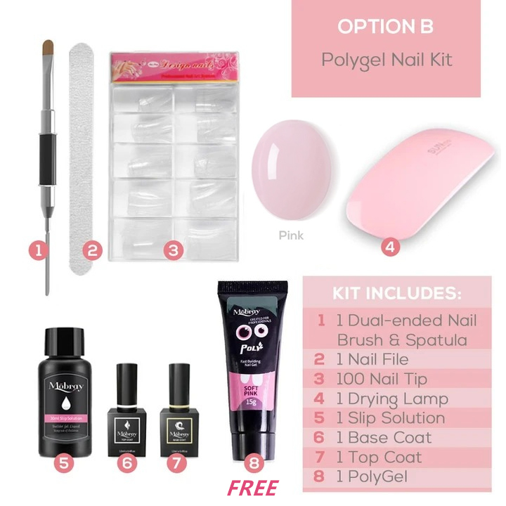 Mobray™ Easy PolyGel Nail Lengthening Kits