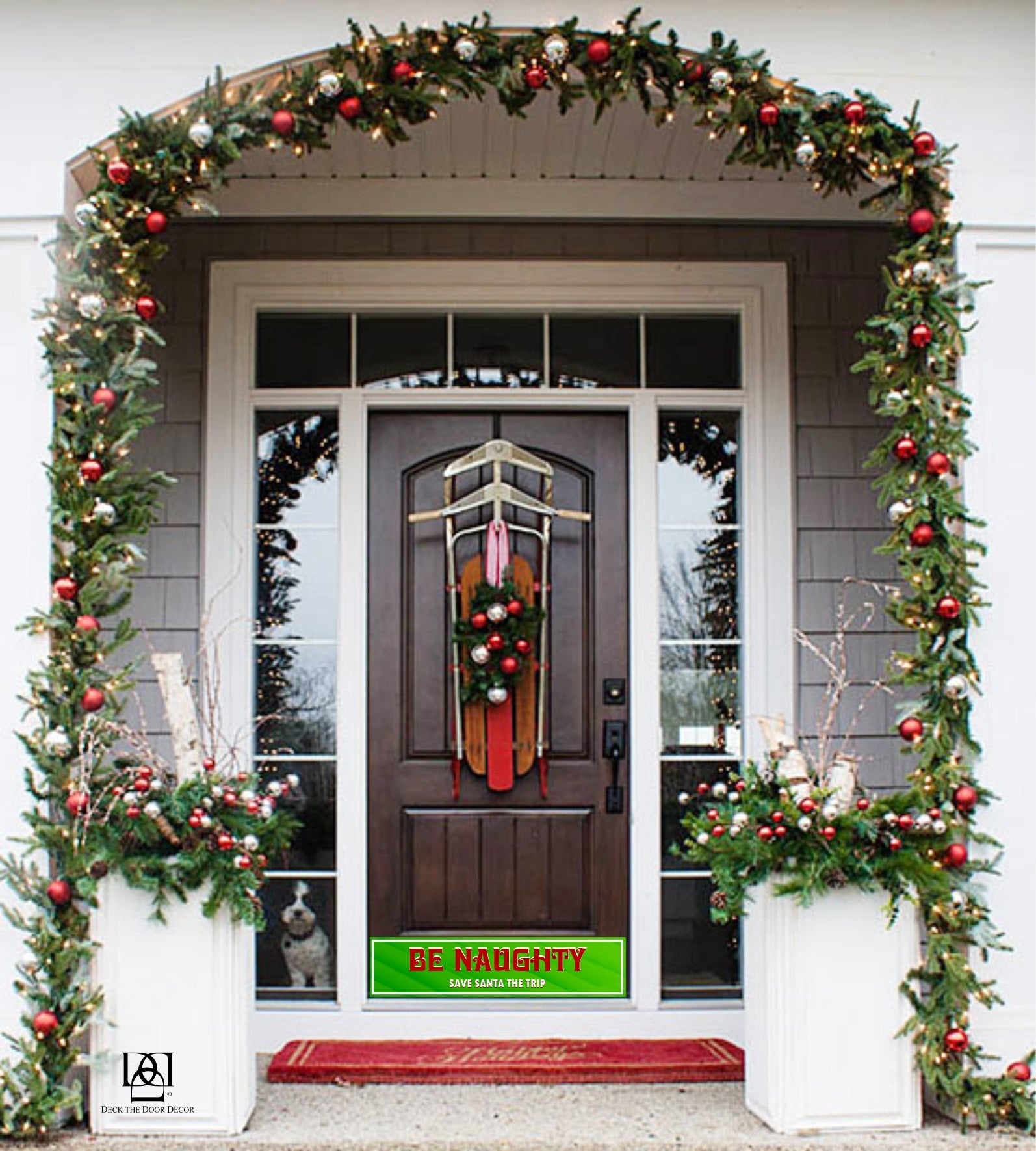 🎅2024 Christmas Promos🔥Deck the Door Decor | Rubber Magnetic Kick Plates | 8