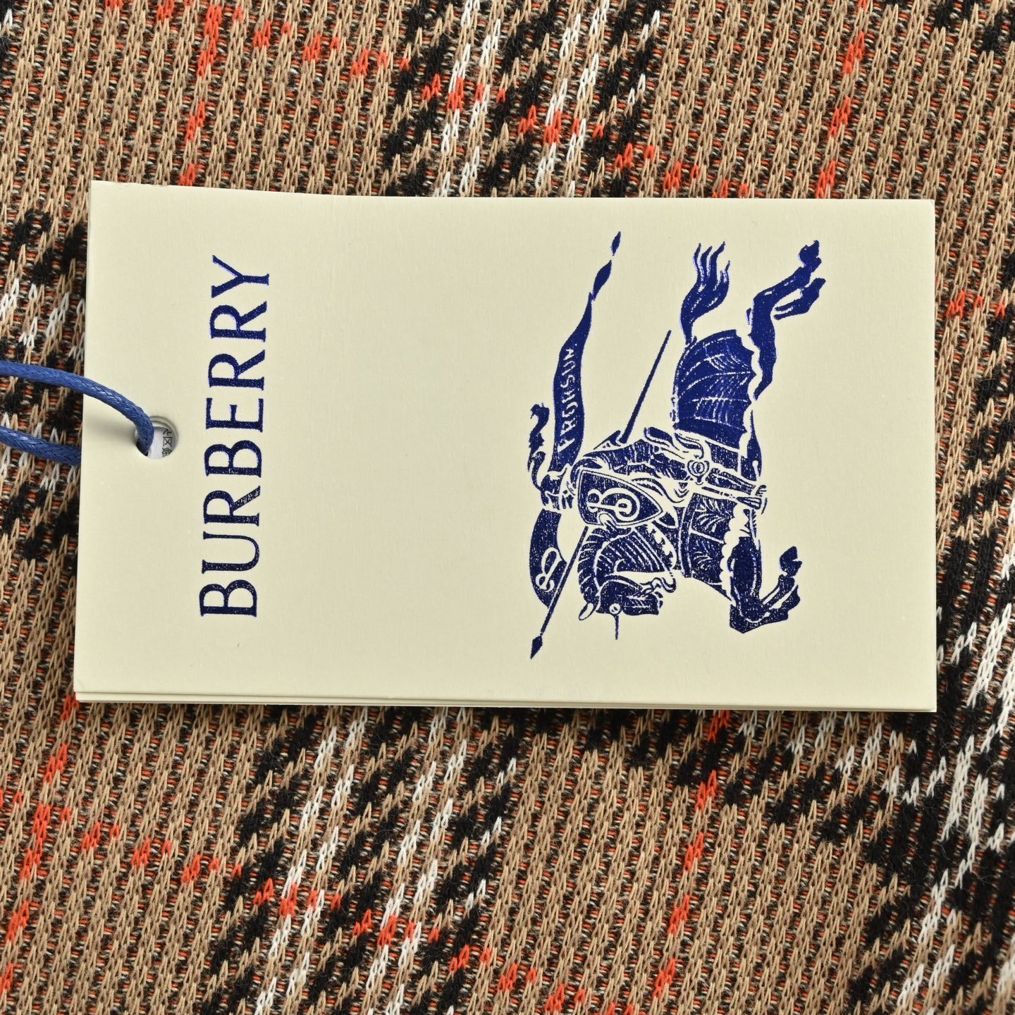 Burberry 25Fw Large Check Blend Knit Check Hooded Jacket