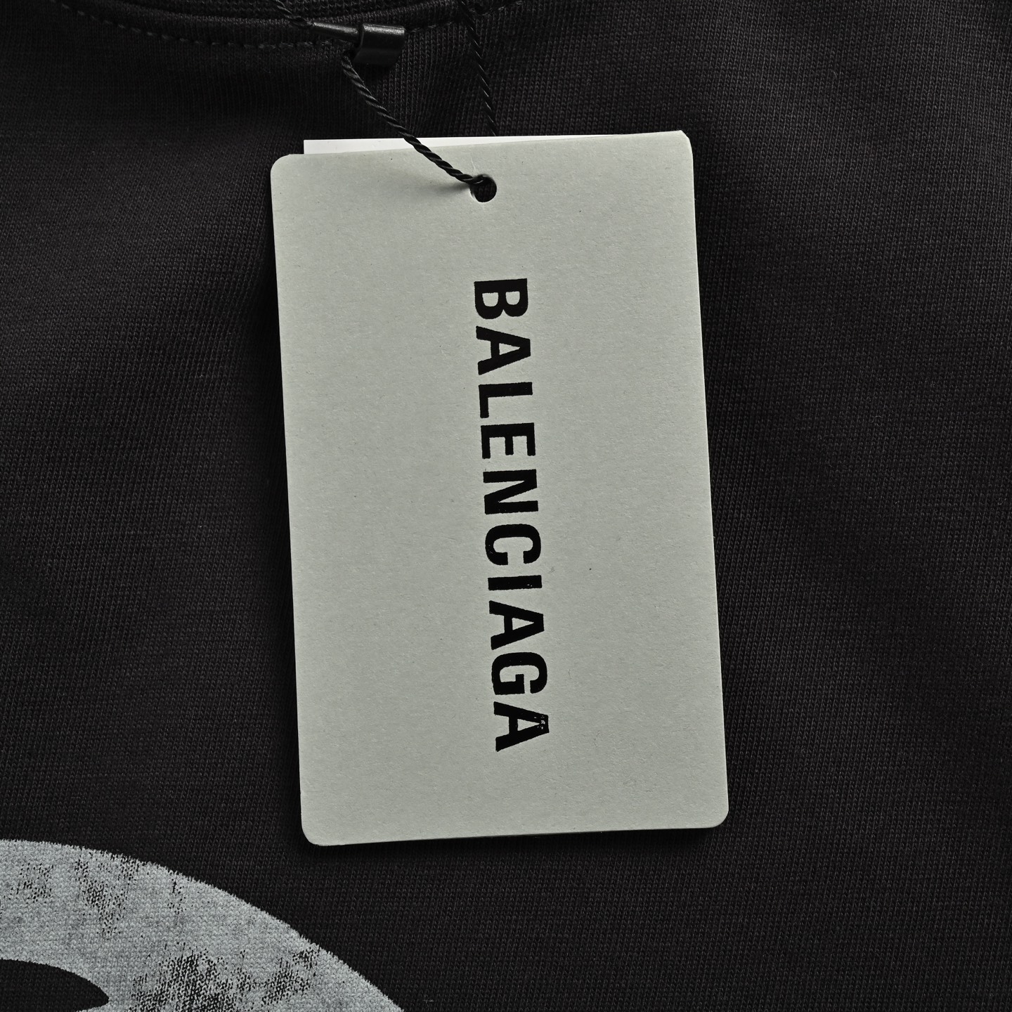 Balenciaga Melted Letters Printed Short Sleeve
