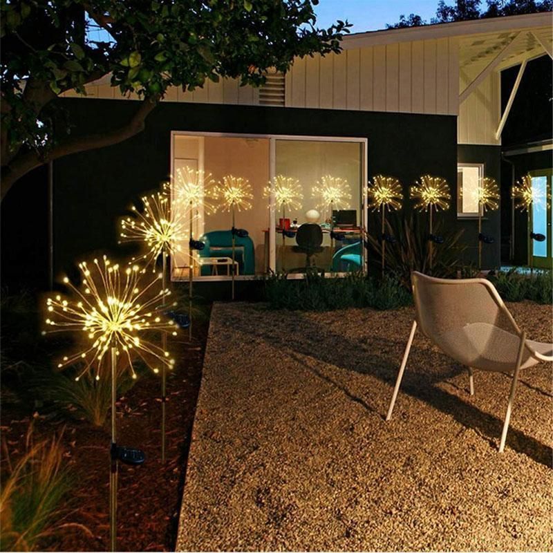 ( Last Day Promotions - 50% OFF)🔥Waterproof  Solar Garden Fireworks Lamp