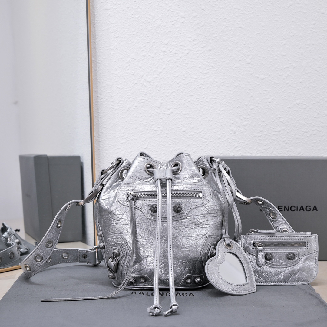 Balenciaga Lecagole Bucket Motorcycle Bag