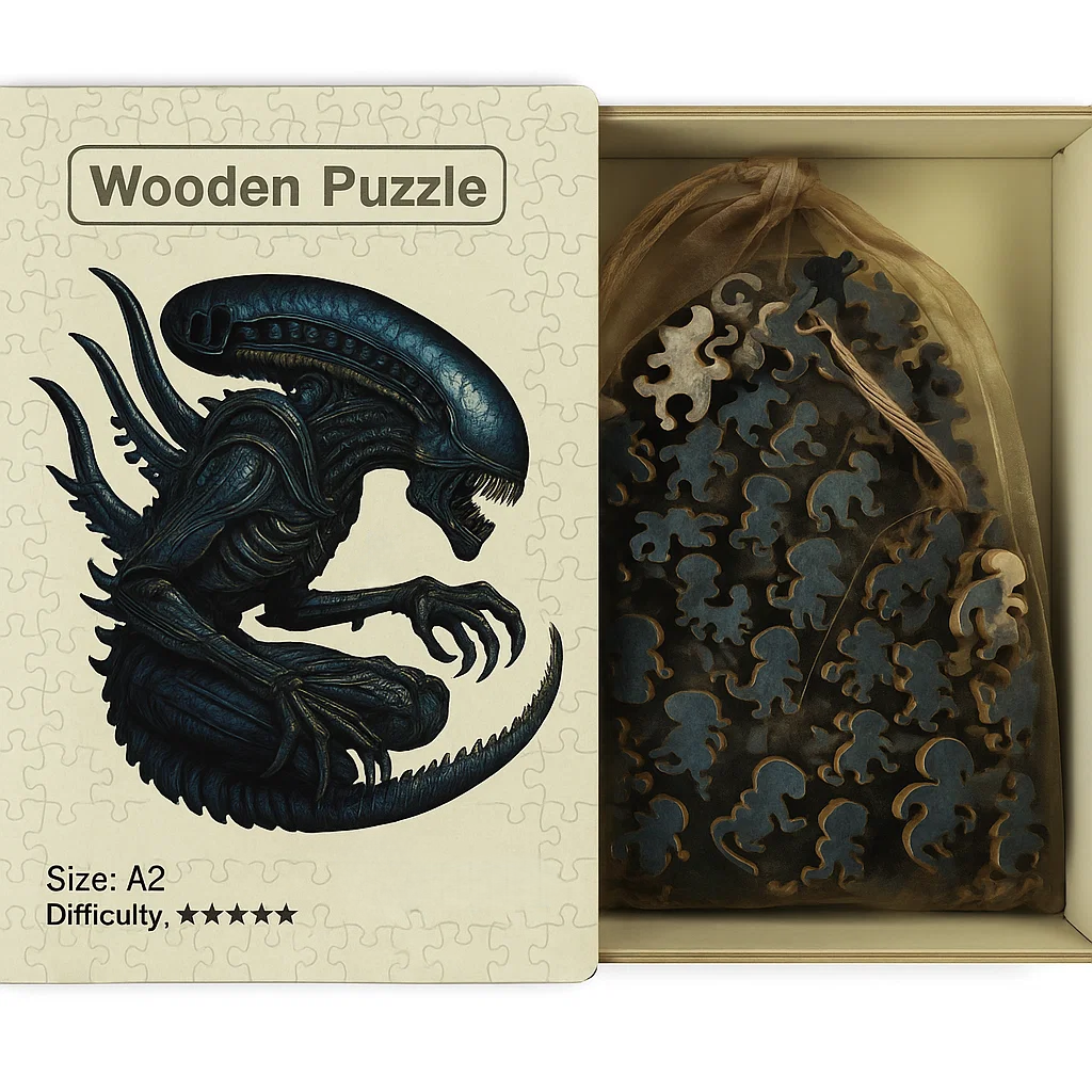 Xenomorph Wooden Puzzle