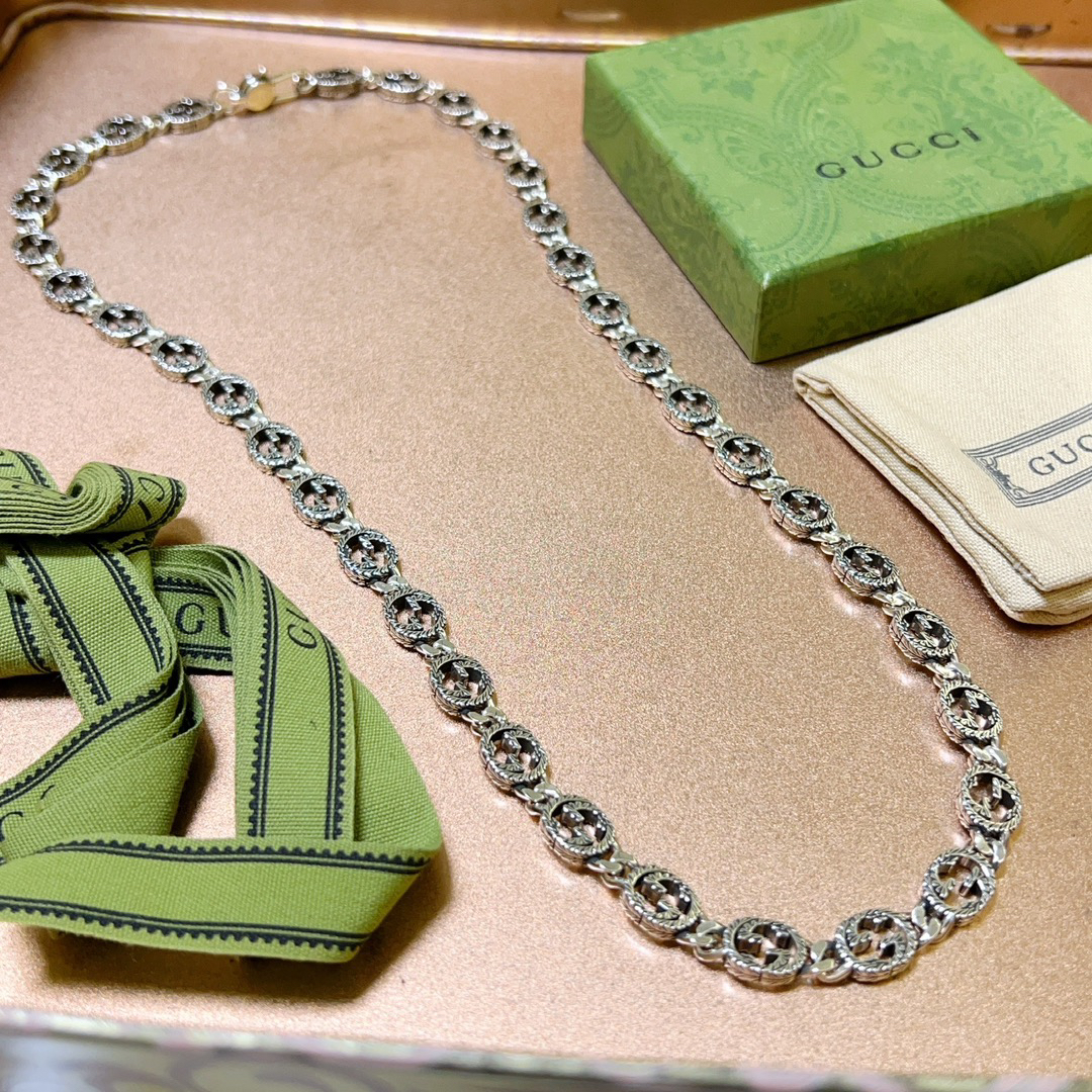 Gucci Anger Forest Series GG Chain Vintage Necklace
