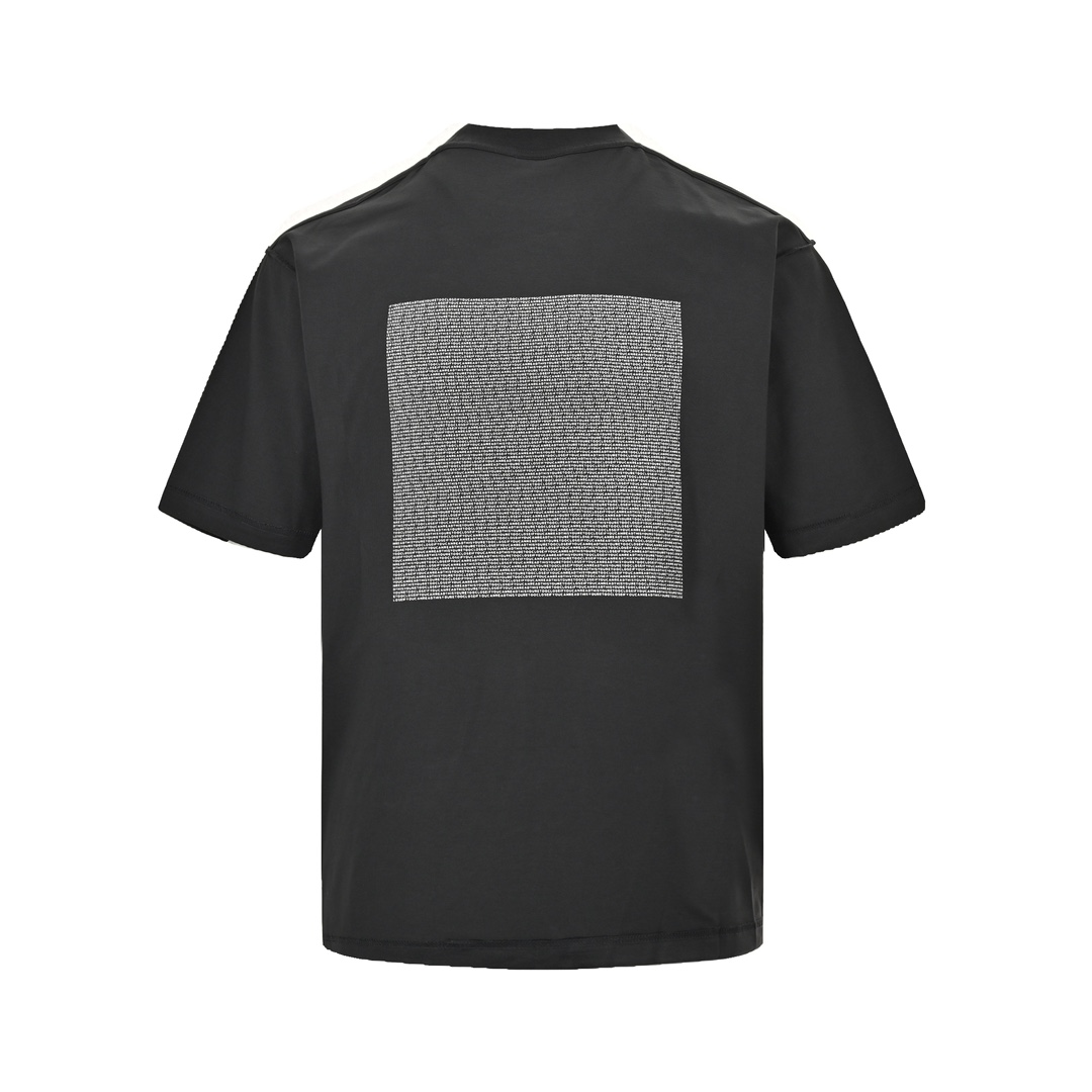 Balenciaga 24ss reverse wear three-dimensional thick rubber letter print short sleeve