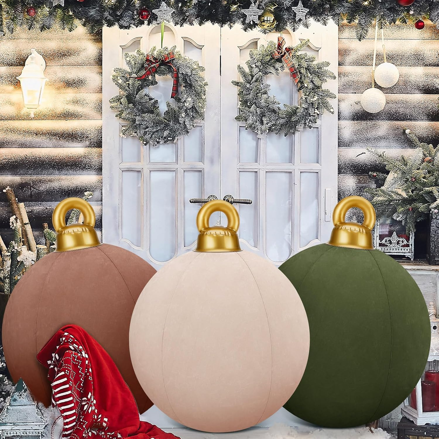 🔥LAST DAY 70%OFF🔥Giant Inflatable Velvet Christmas Balls