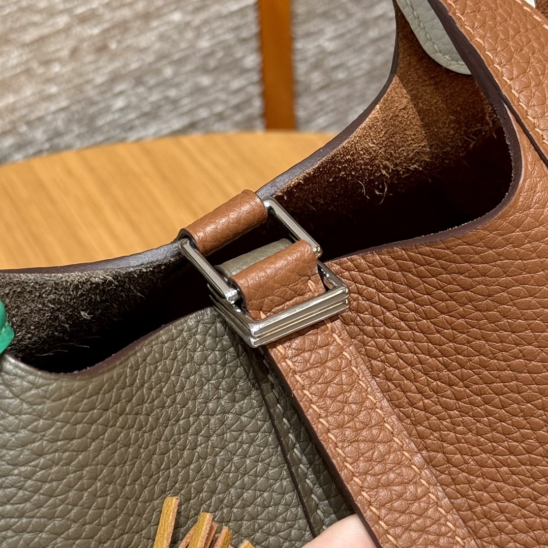 Hermès Picotin lo 18Etoupe37gold10Craie handbag (handmade to order)