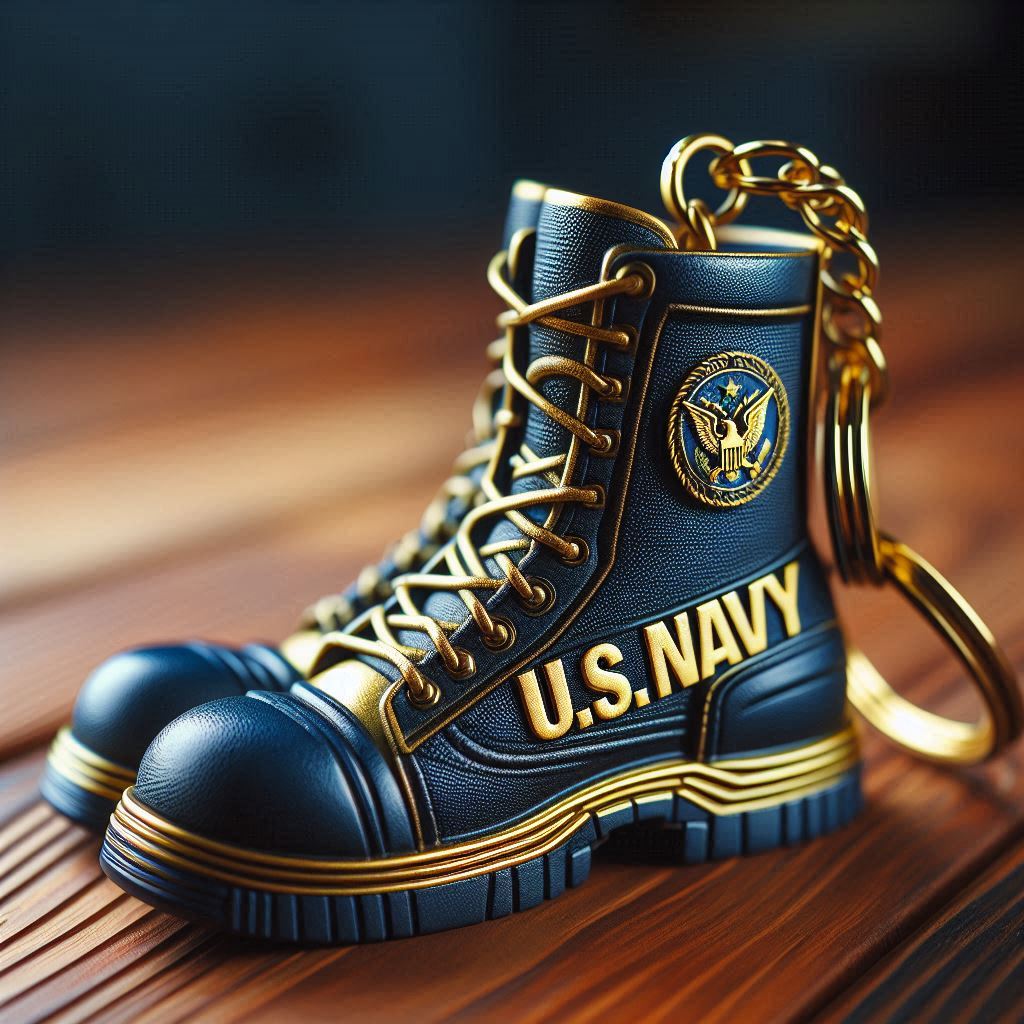 Veterans Tribute U.S. Military Boots Keychain