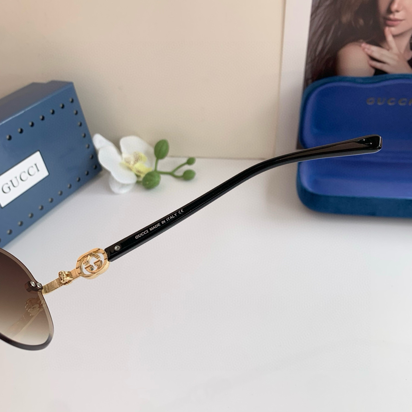 Gucci rimless sunglasses