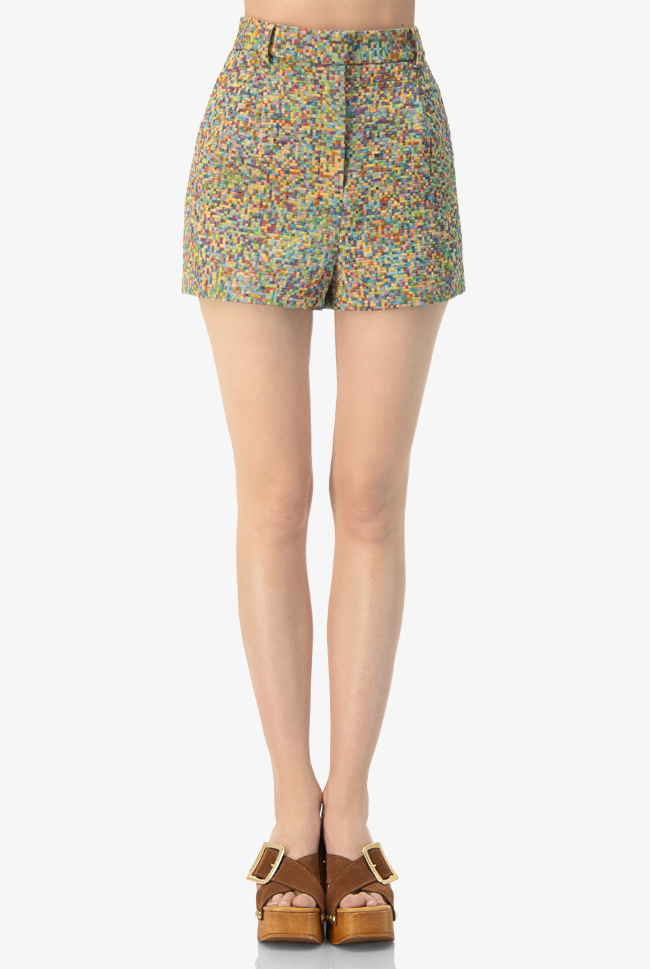 Short sastreado multicolor