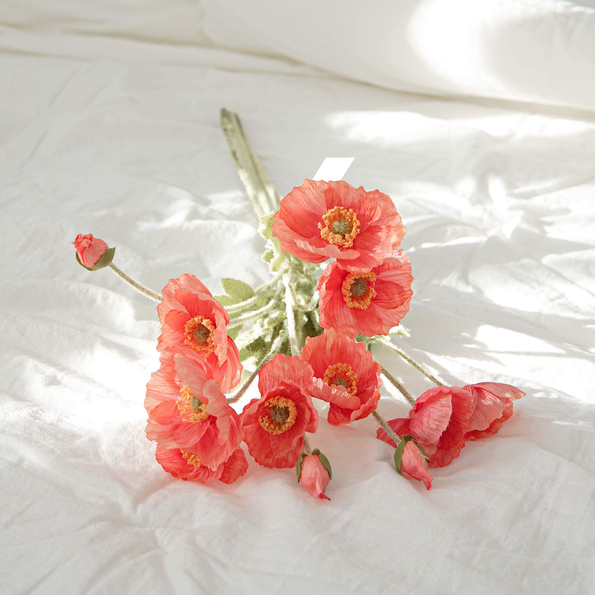 🔥Last Day 50% OFF🔥Artificial Poppy Silk Flowers for Home Decor, Wedding Bouquet(Set of 5 stems)📦BUY 2SETS GET 10% OFF & FREE SHIPPING NOW