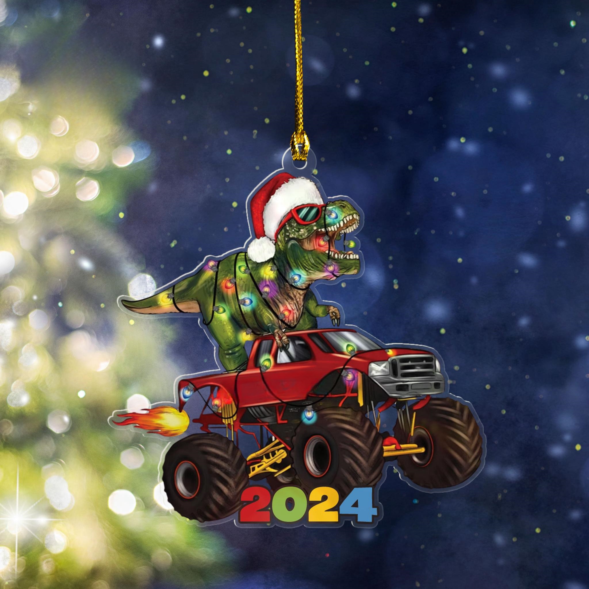 🦖Dinosaur  Monster Truck Ornament