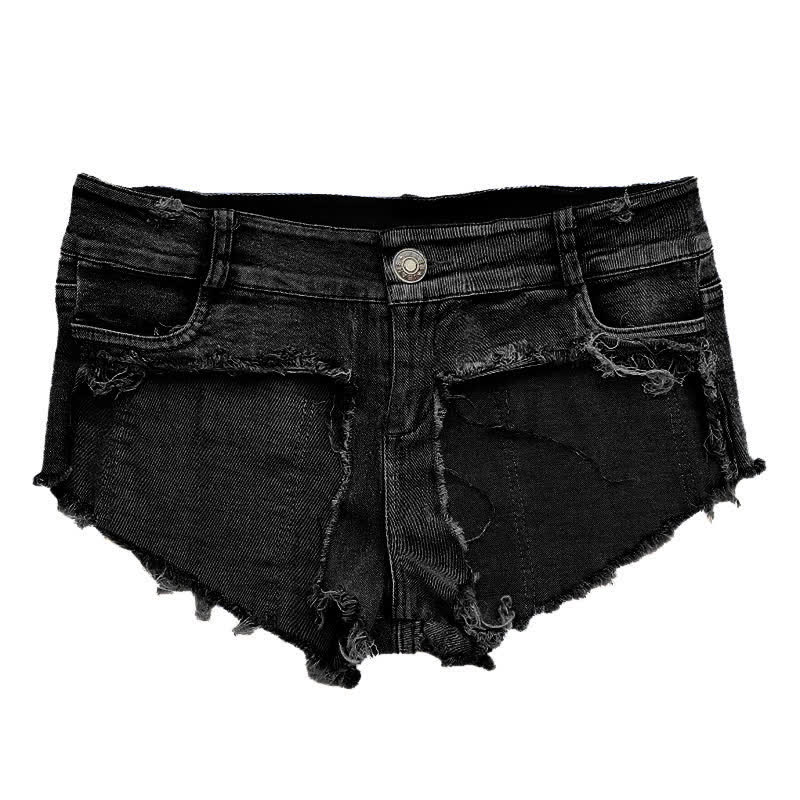 Sexy Pure Color Denim Shorts Lingerie