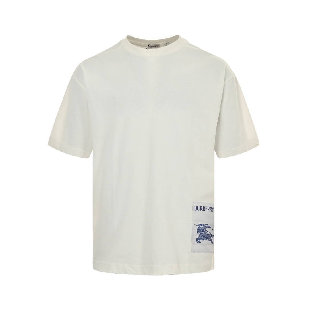 Burberry 24ss hem patch warhorse label short sleeve