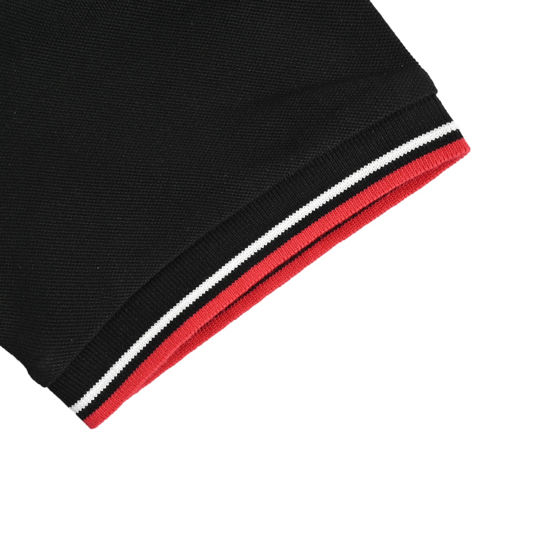 Prada 24ss classic chest silicone trim Polo short sleeve