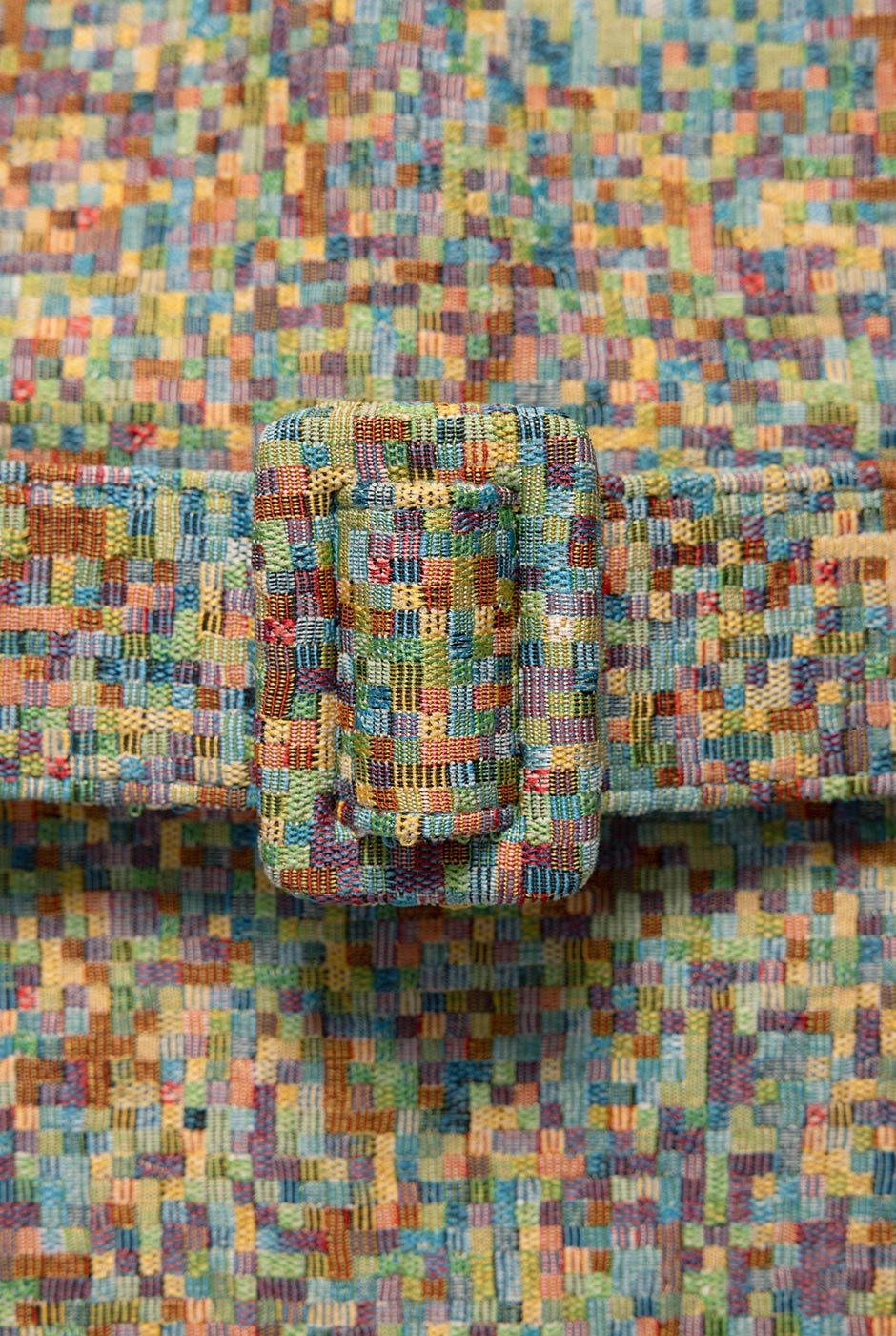 Vestido corto sin mangas multicolor