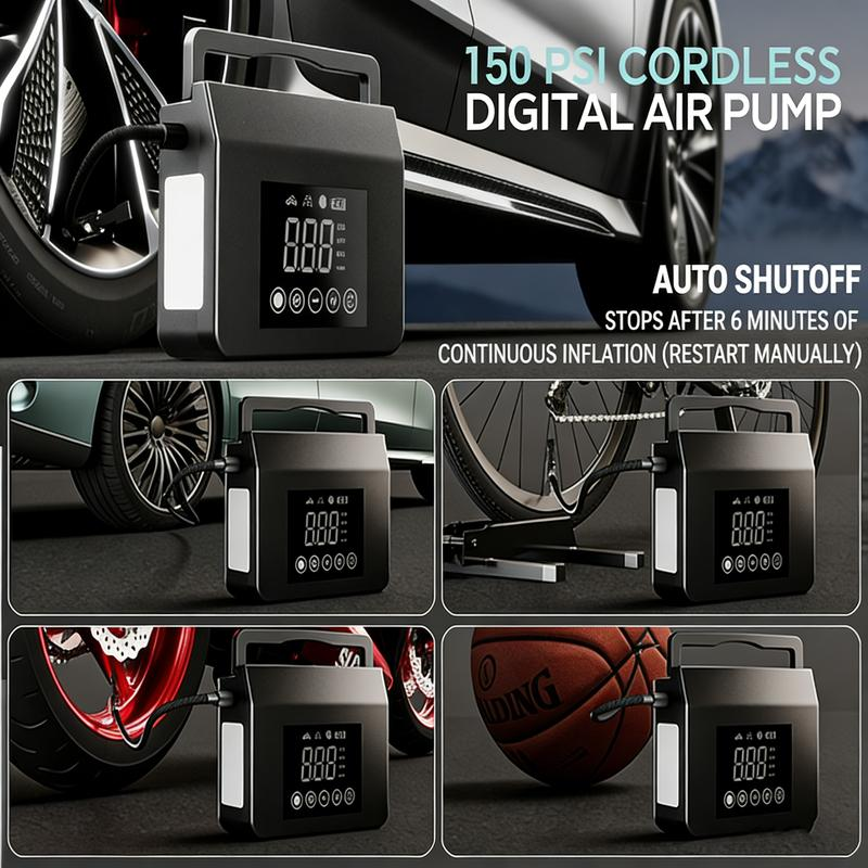 Portable Car Jump Starter & Air Compressor | 4-in-1 Emergency Power Kit