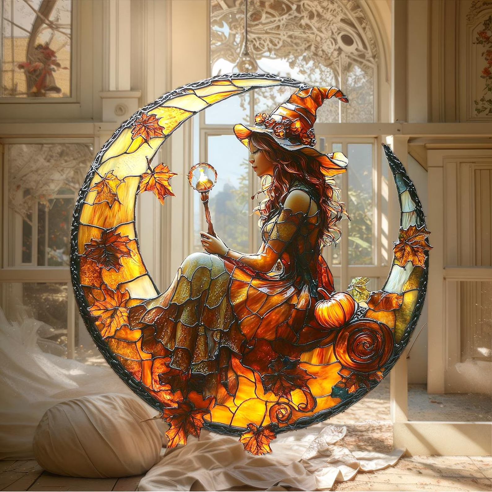 Stained Glass Halloween Collection – Enchant Your Space with Spooky Elegance