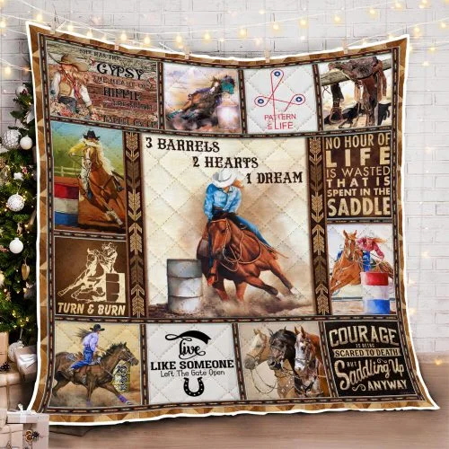 Barrel Racing Quilt Blanket