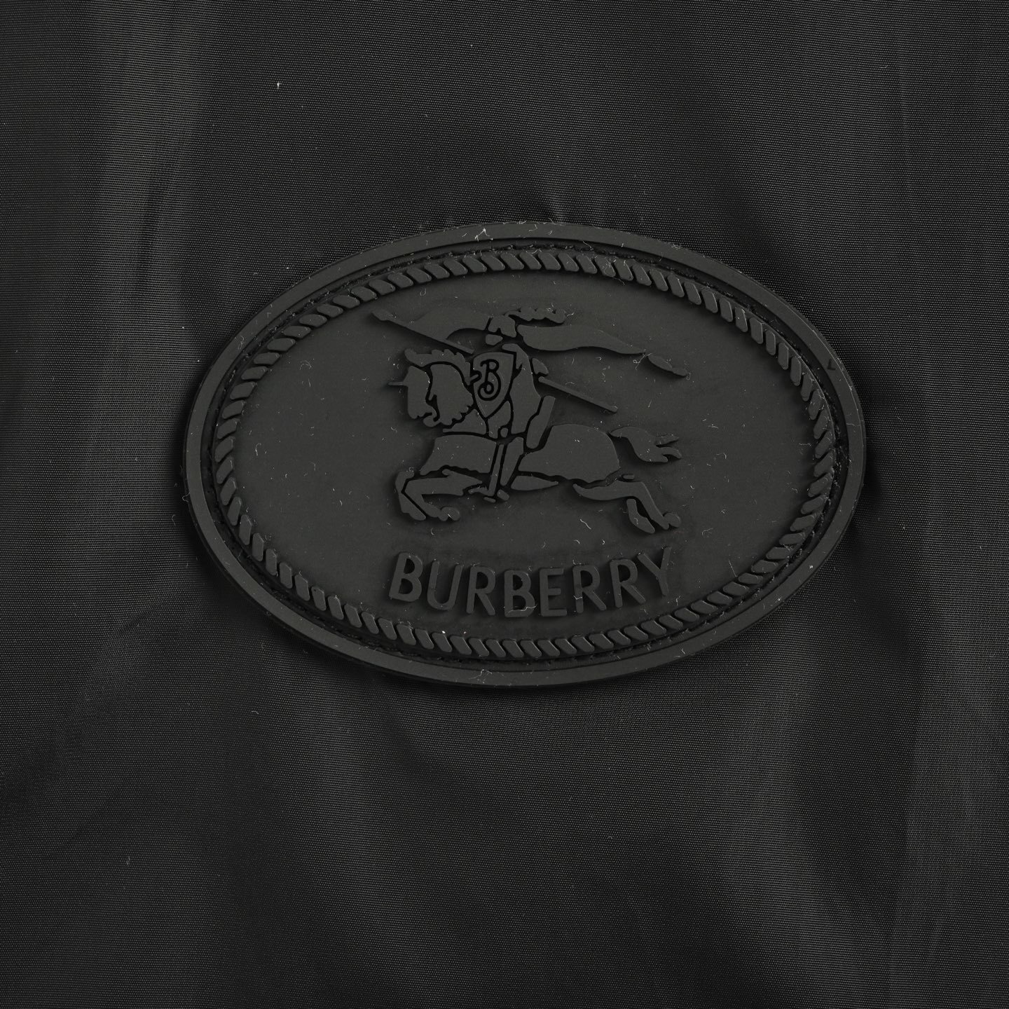 Burberry 25Fw check placket nylon hooded jacket