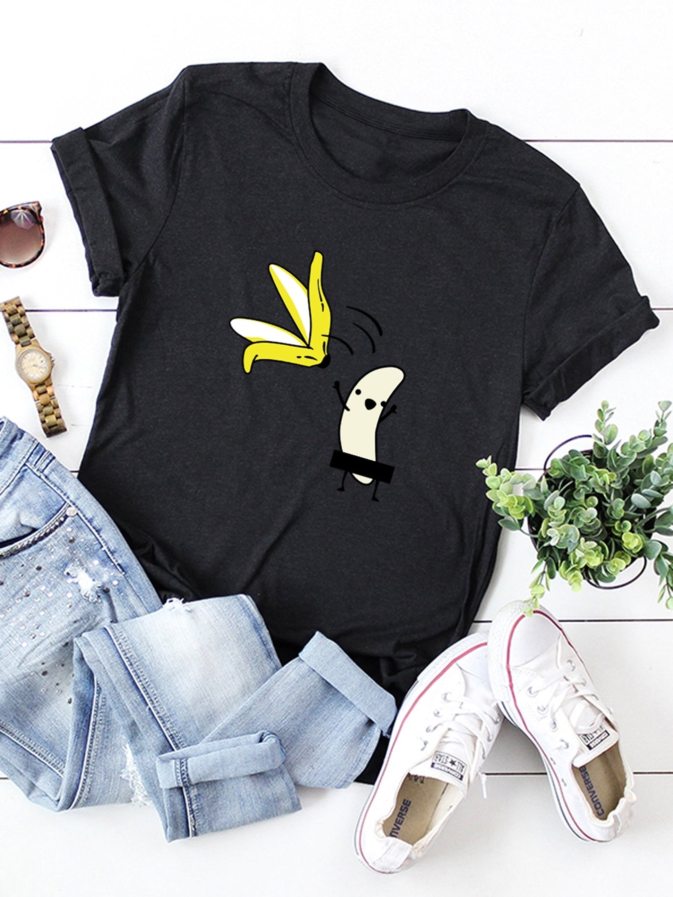 Cartoon Print Tee