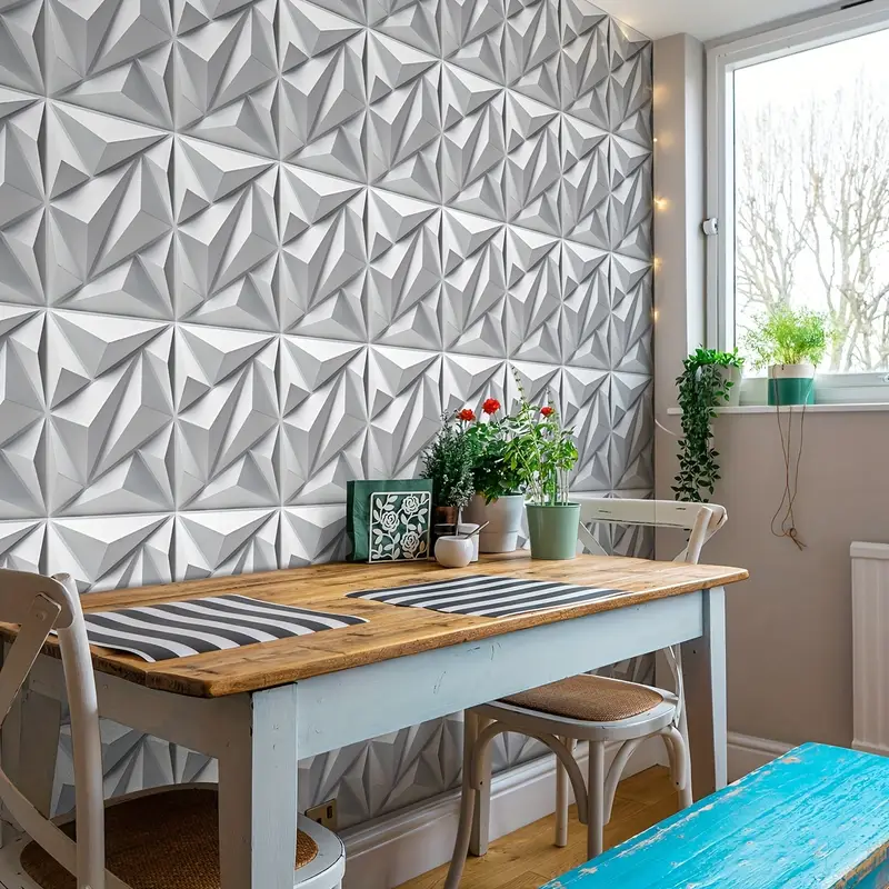 PVC Three - Dimensional Stereoscopic Decorative Wall Panels (11.8in*11.8in)