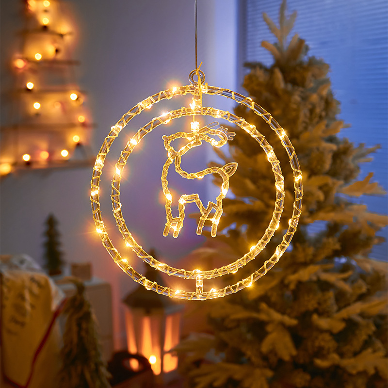 🎄🎅 15.74 in Large Size Rotatable 3D Waterproof Christmas LED Lights Decoration - USB + Remote Control