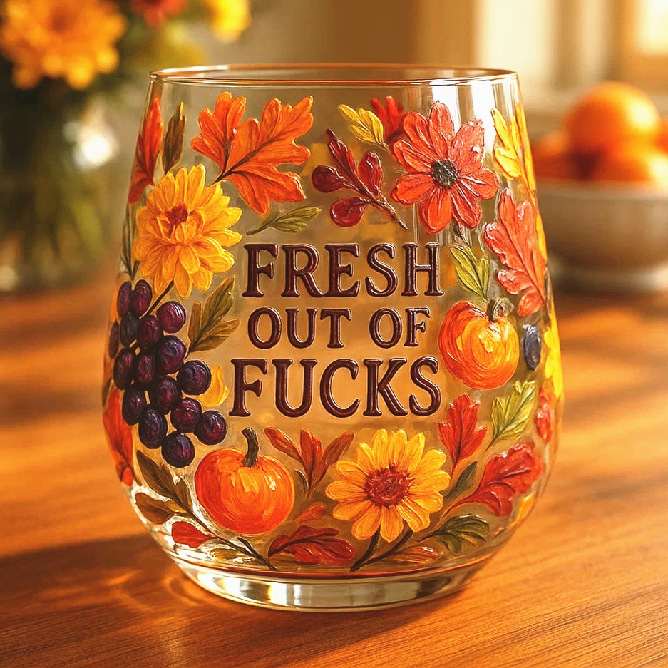 Hand-painted Swear Four Seasons Glass