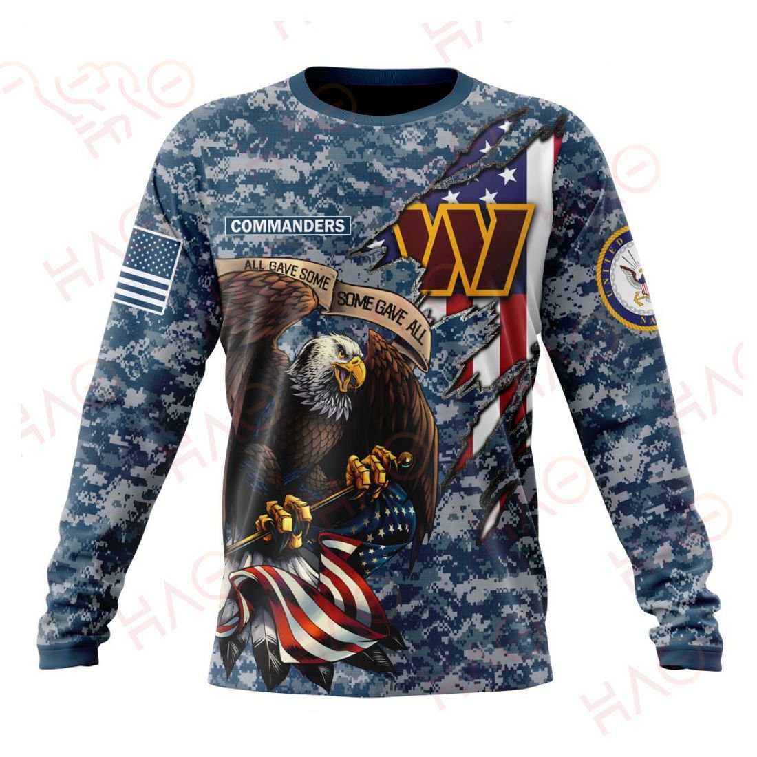 WASHINGTON 3D HOODIE US NAVY VETERANS