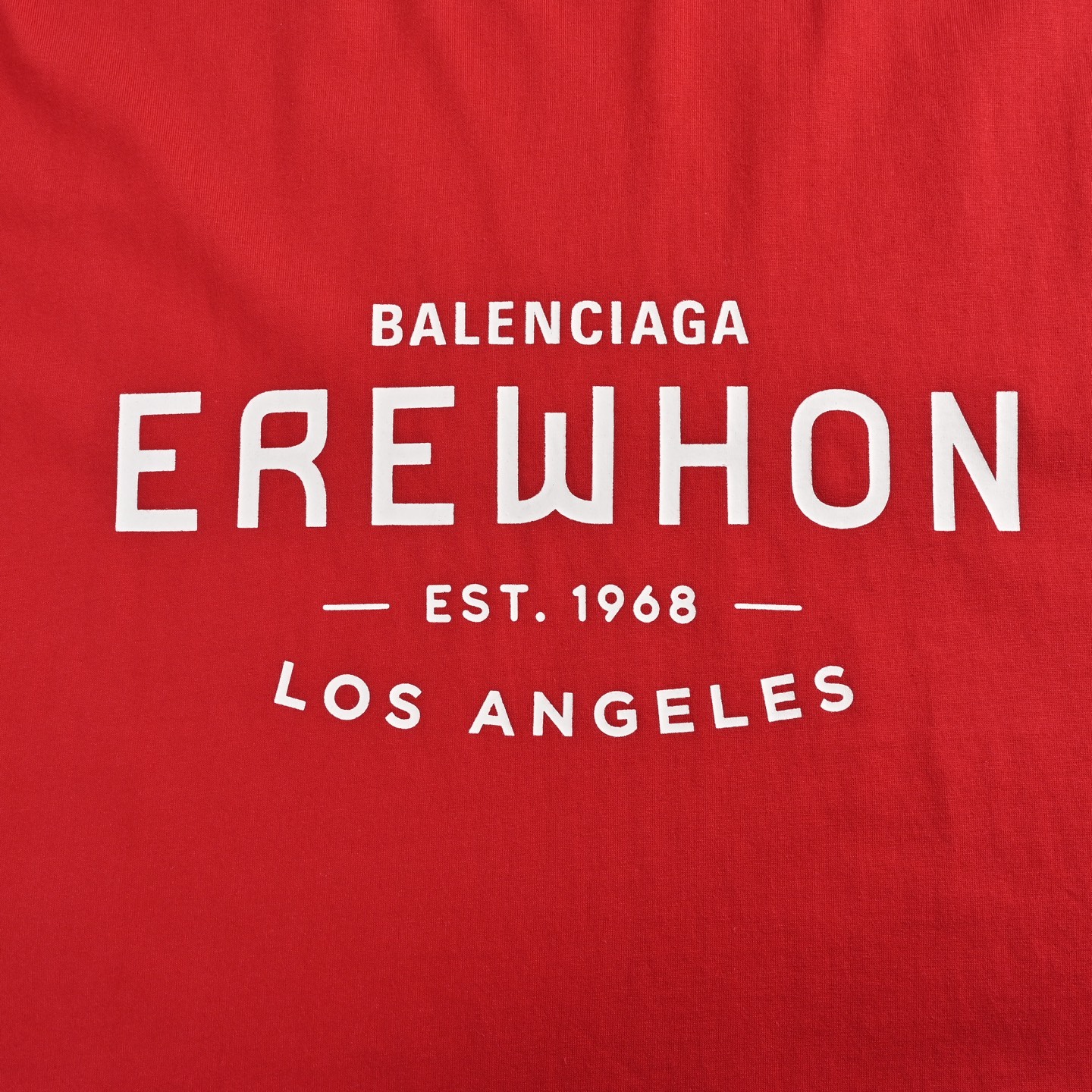 Balencia supermarket joint-branded print short sleeves