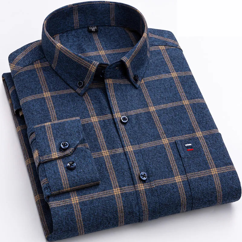 Everett Cotton Plaid Shirt
