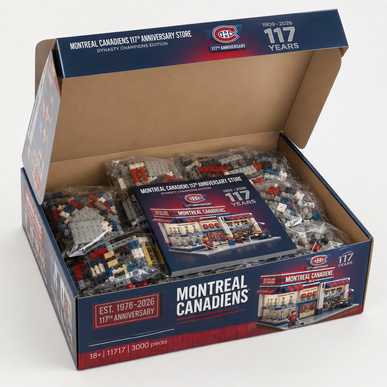 Montreal Canadiens 117th Anniversary Dynasty Store Collector Brick Set