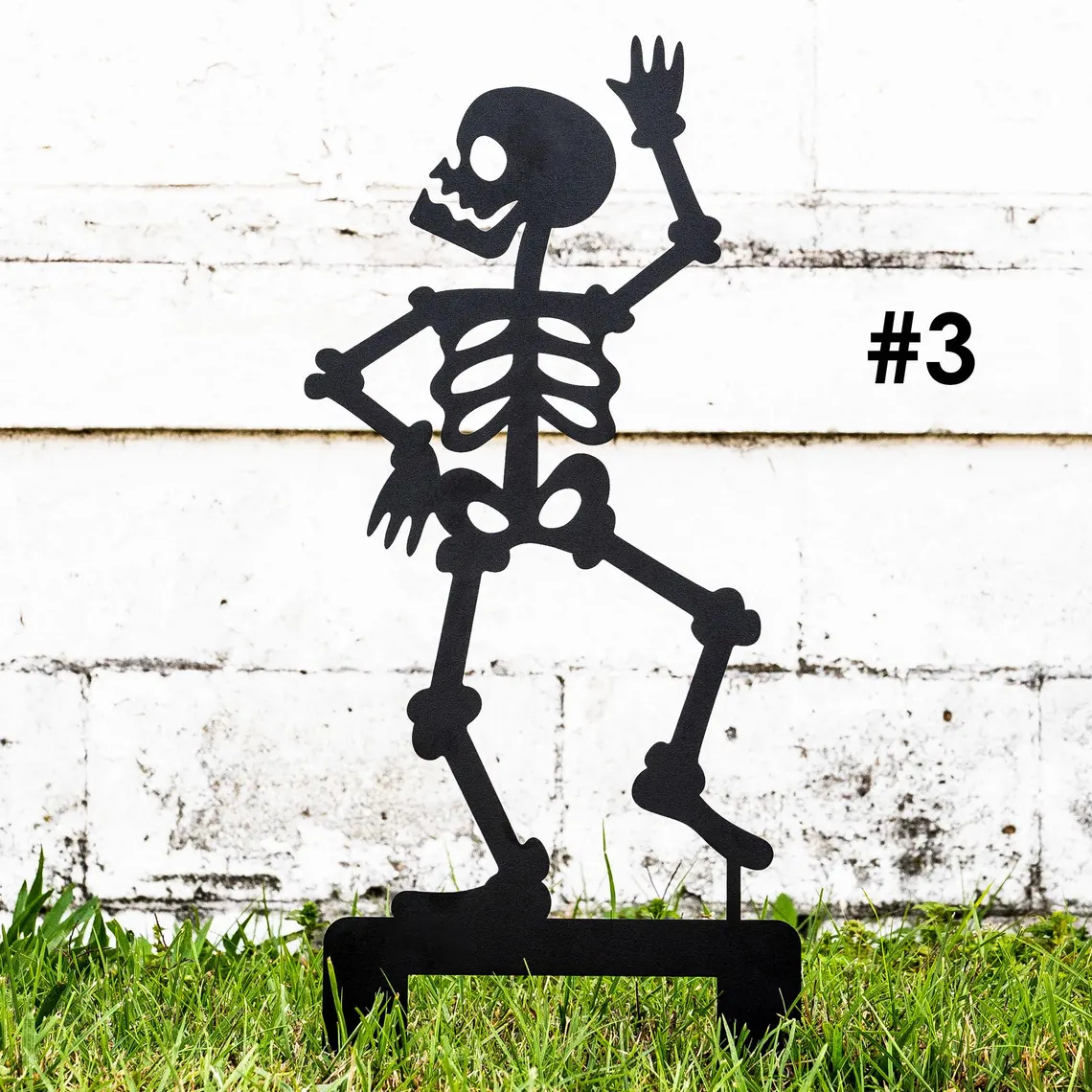 💀Yoga Skeletons – Dancing Halloween Skeleton Stakes🎃