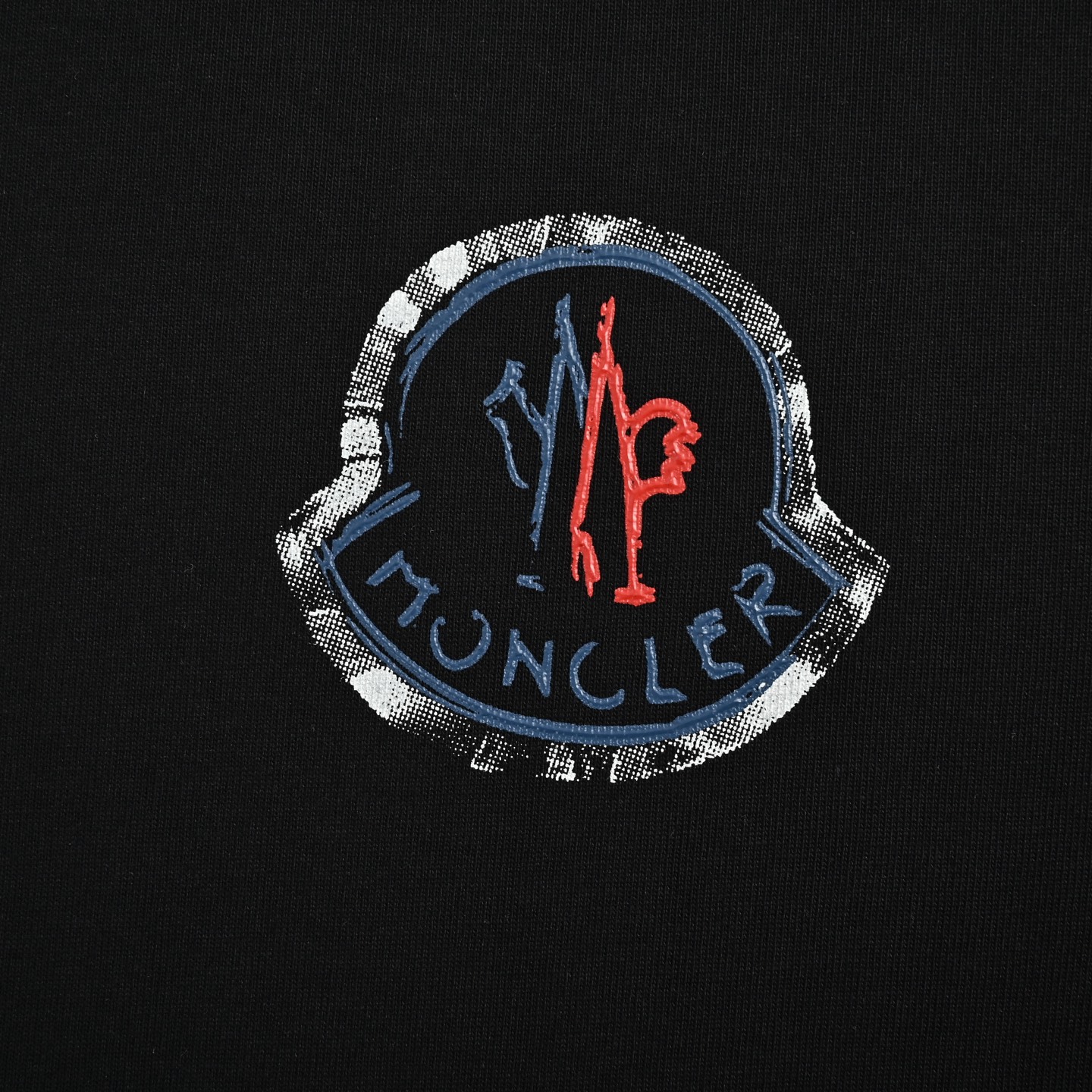 Moncler 25ss inkjet logo print short sleeves