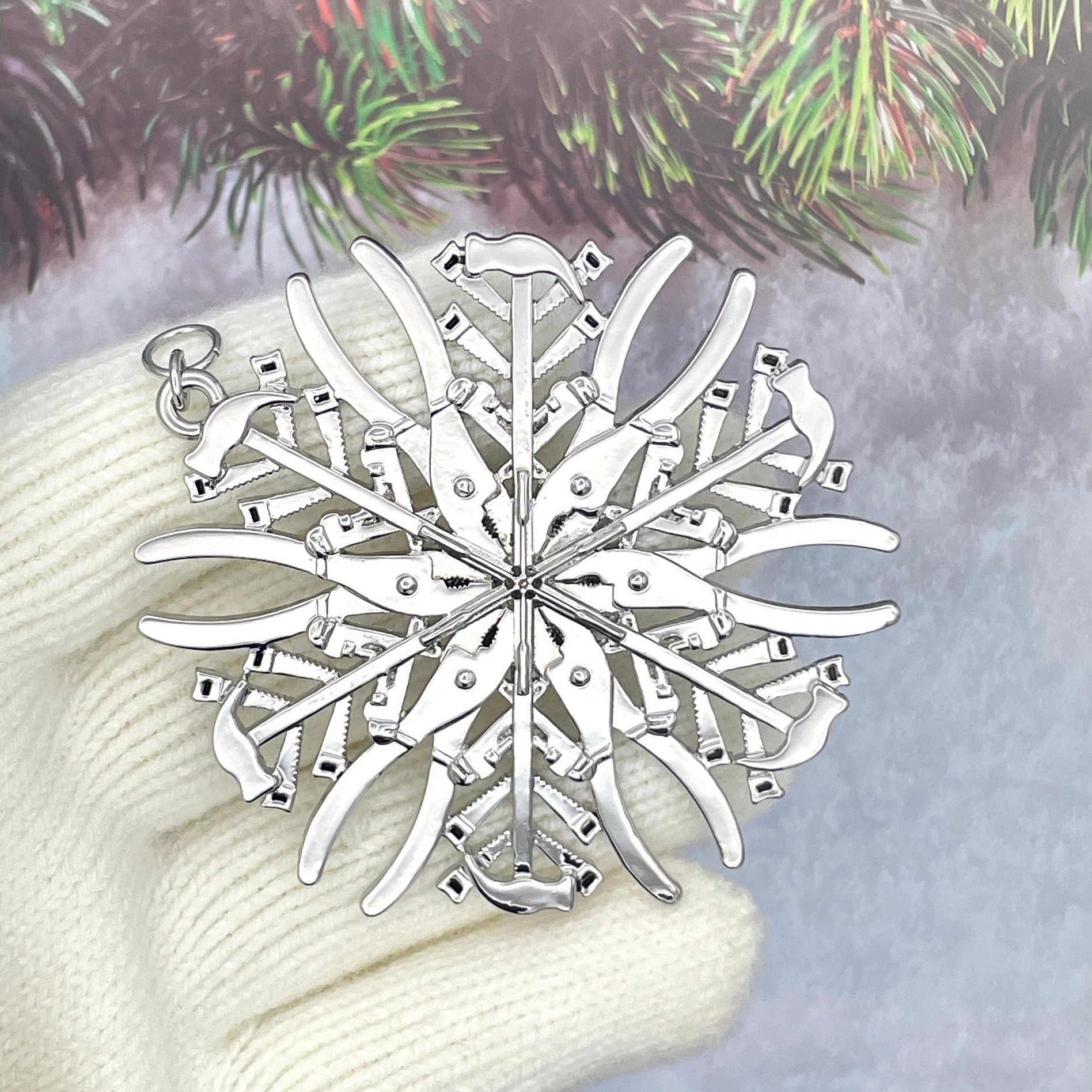 Handyman's🛠️❄️Snowflake Ornament