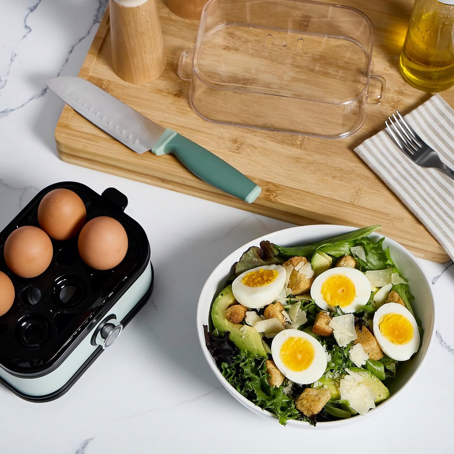 Effortless Egg Cooking with the Ultimate Stainless Steel Egg Cooker 🍳✨