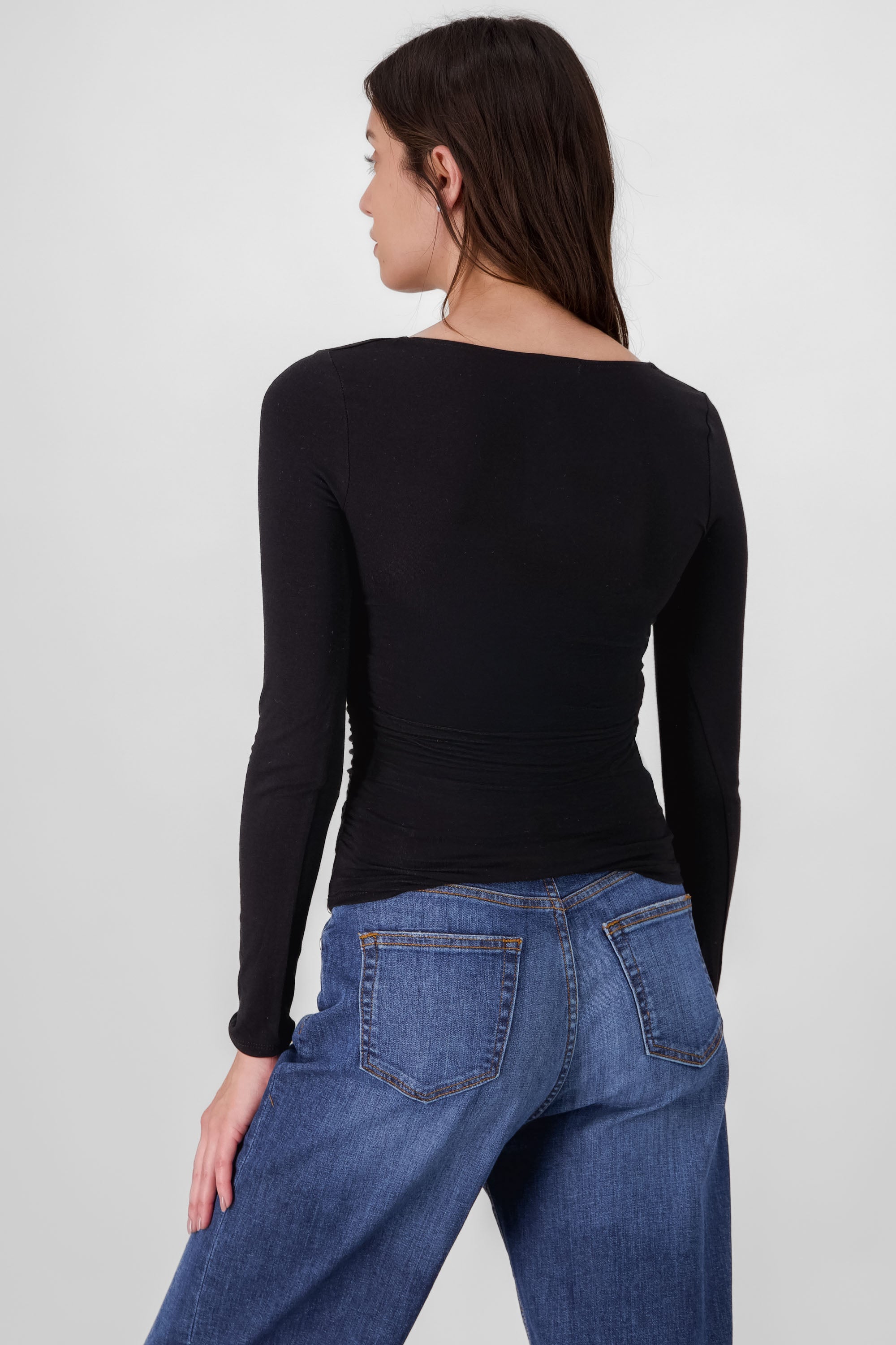 Long Sleeve Ruched Top