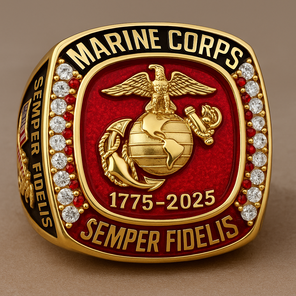 U.S. Marine Corps 250th Anniversary Commemorative Ring