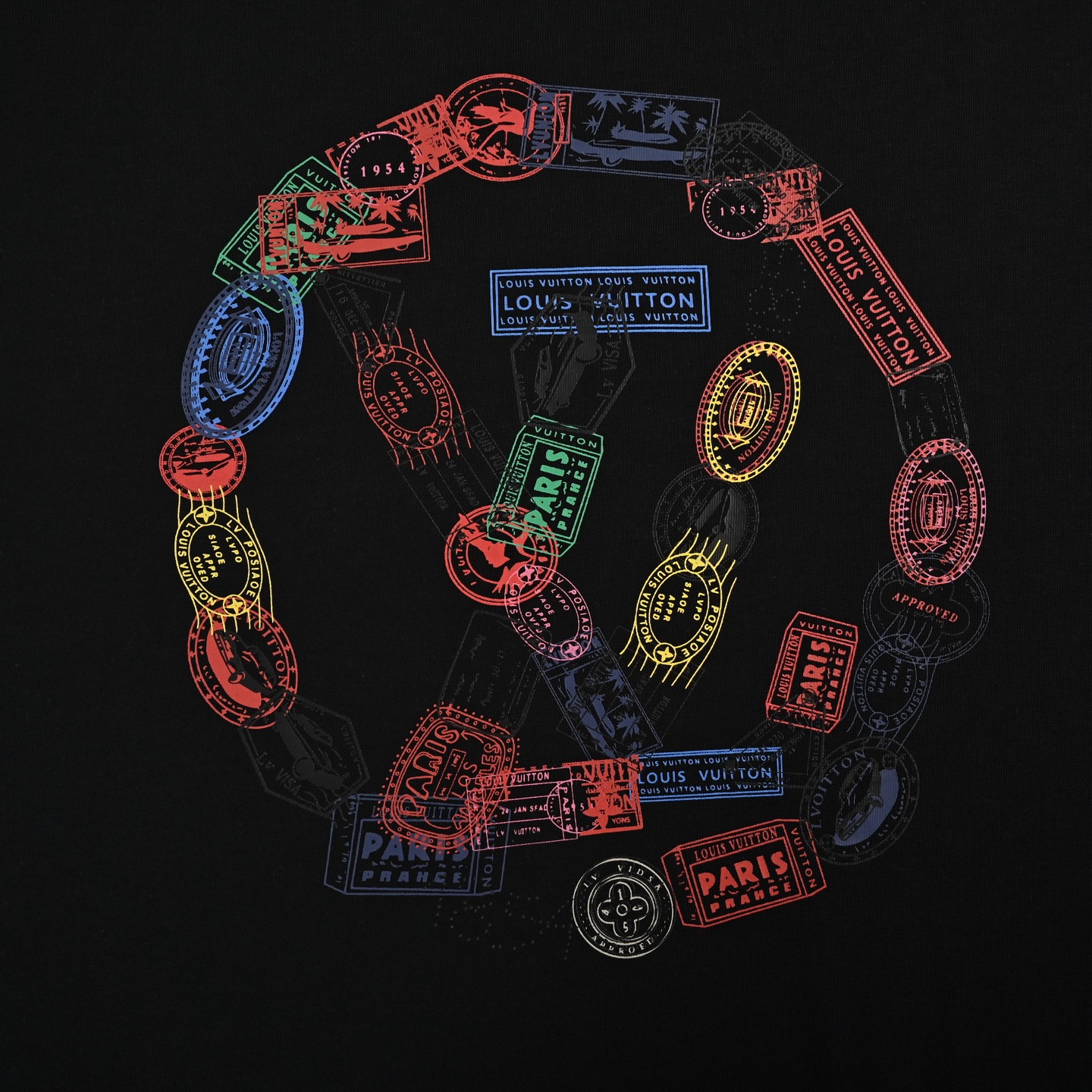 Louis Vuitton 25ss chain logo print short sleeve