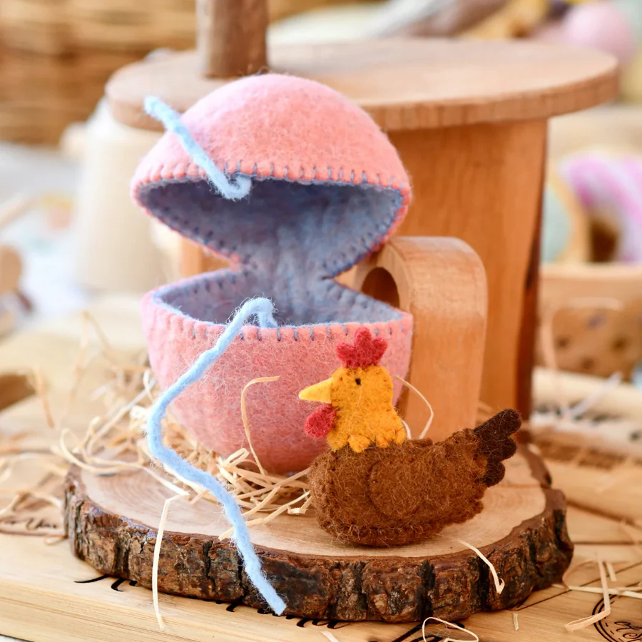 Handmade Felt Surprise Egg with Mini Animal For Easter,Mom's Day🔥Buy 3 Free Shipping